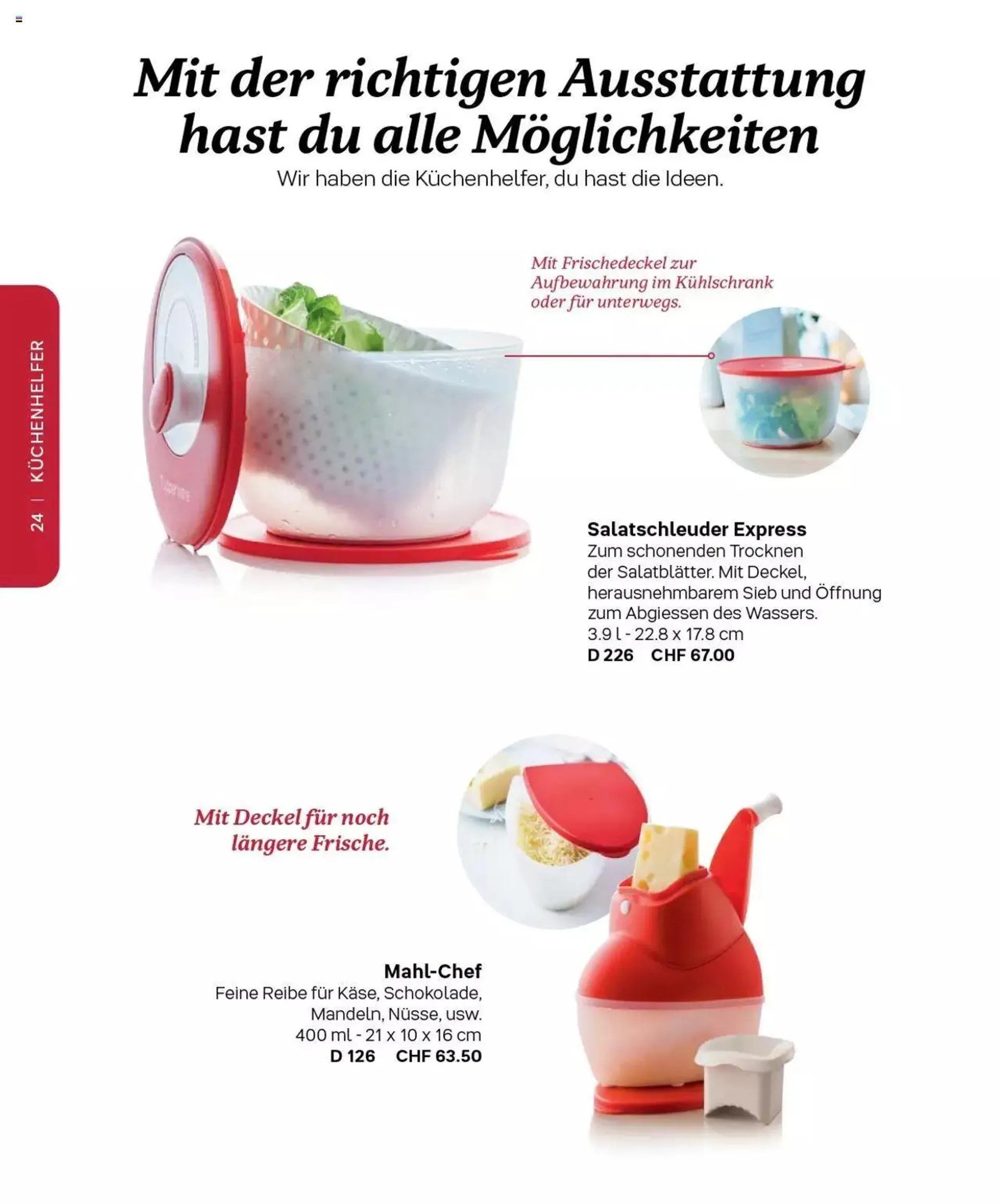 Tupperware - Herbst / Winter 2022-23 von 1. September bis 31. Dezember 2023 - Prospekt seite  24