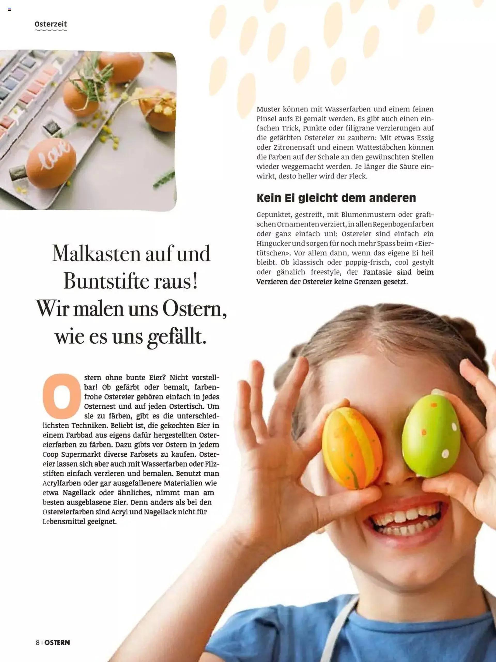 Coop Aktionen Ostern von 28. März bis 31. Dezember 2023 - Prospekt seite  8