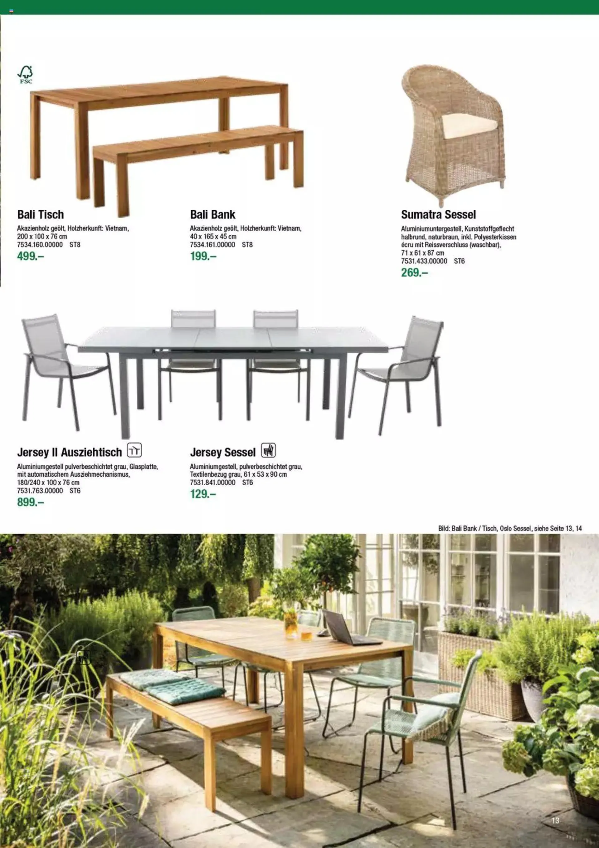 DO IT+GARDEN MIGROS - Gartenmoebel von 9. Februar bis 31. Dezember 2023 - Prospekt seite  13
