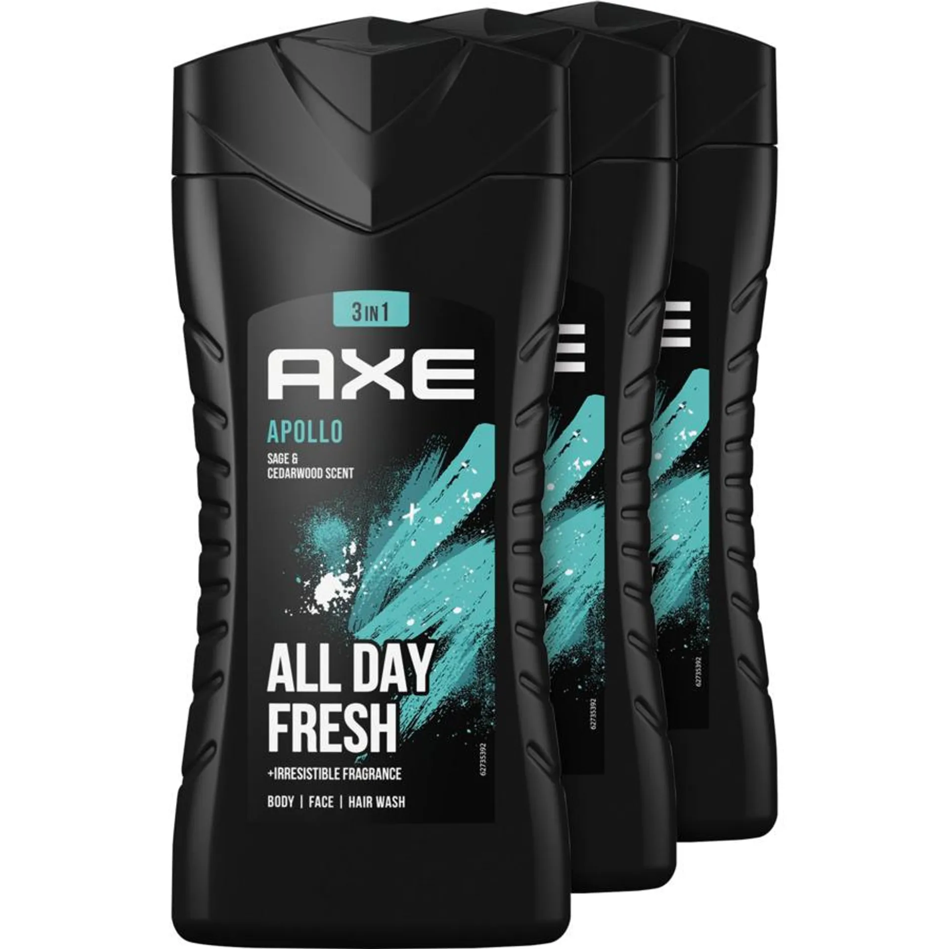 AXE Showergel Apollo 3 x 250 ml