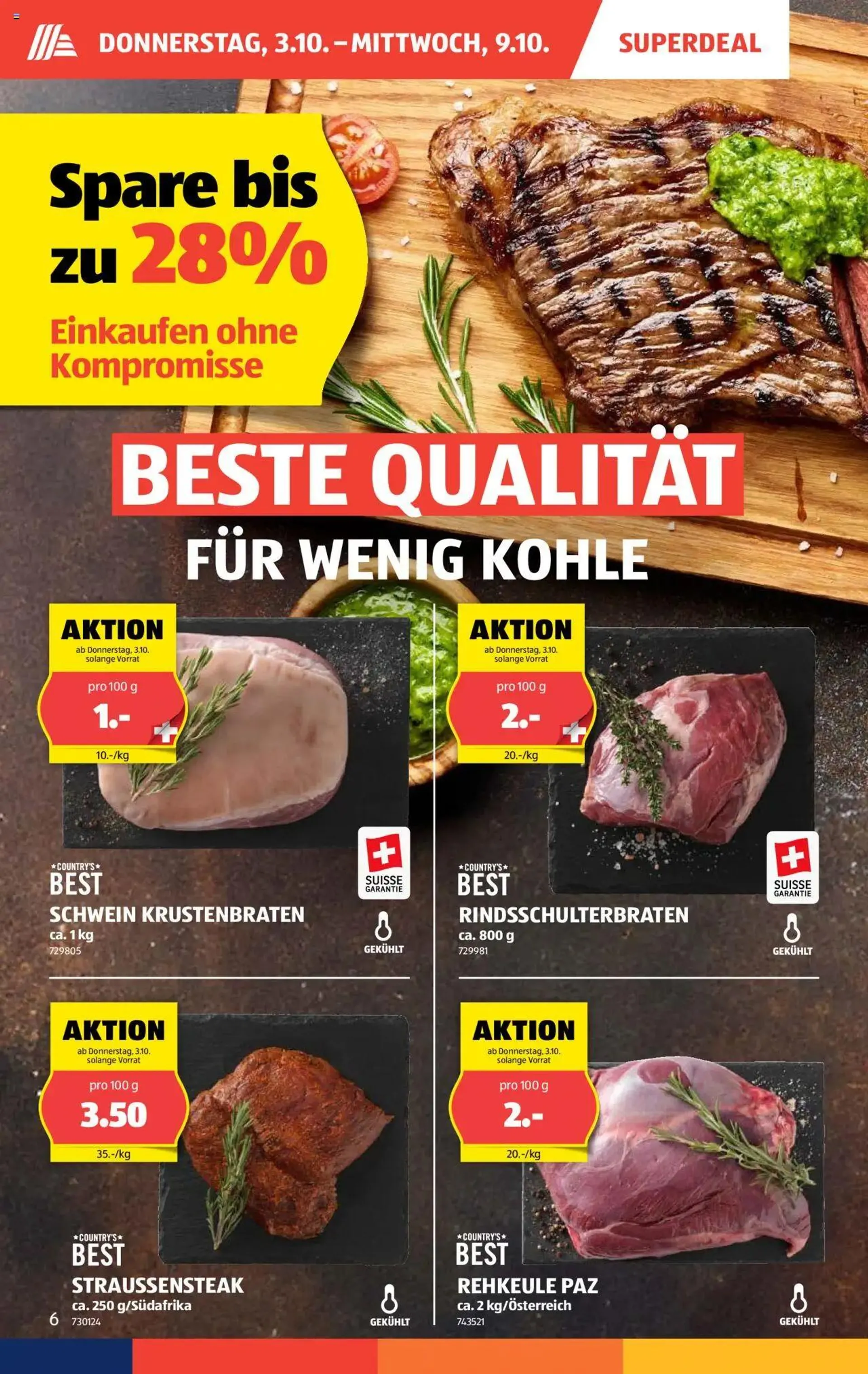 Aldi Aktionen von 3. Oktober bis 9. Oktober 2024 - Prospekt seite  6