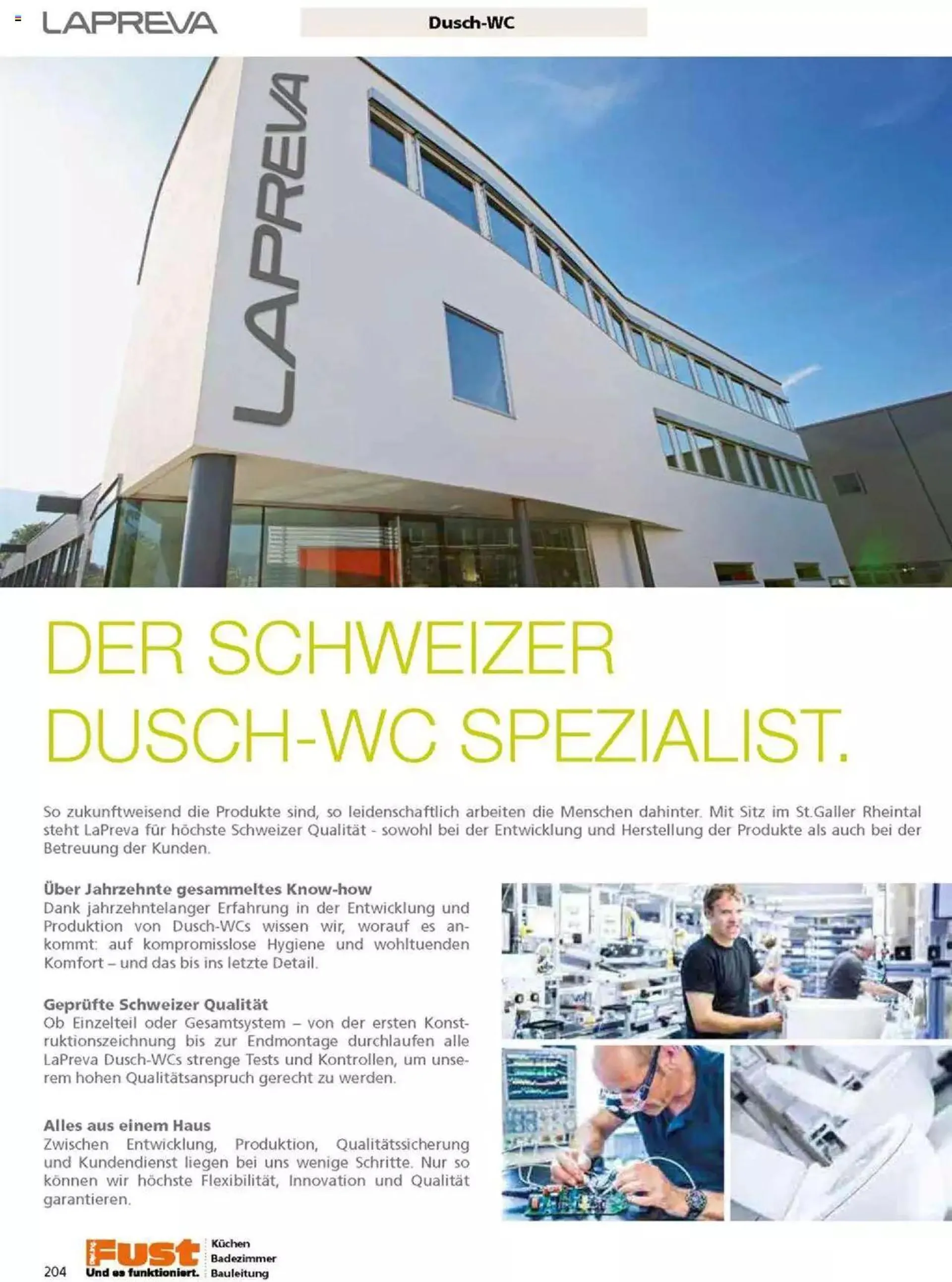 Fust Badezimmermagazin von 17. April bis 31. Dezember 2023 - Prospekt seite  204