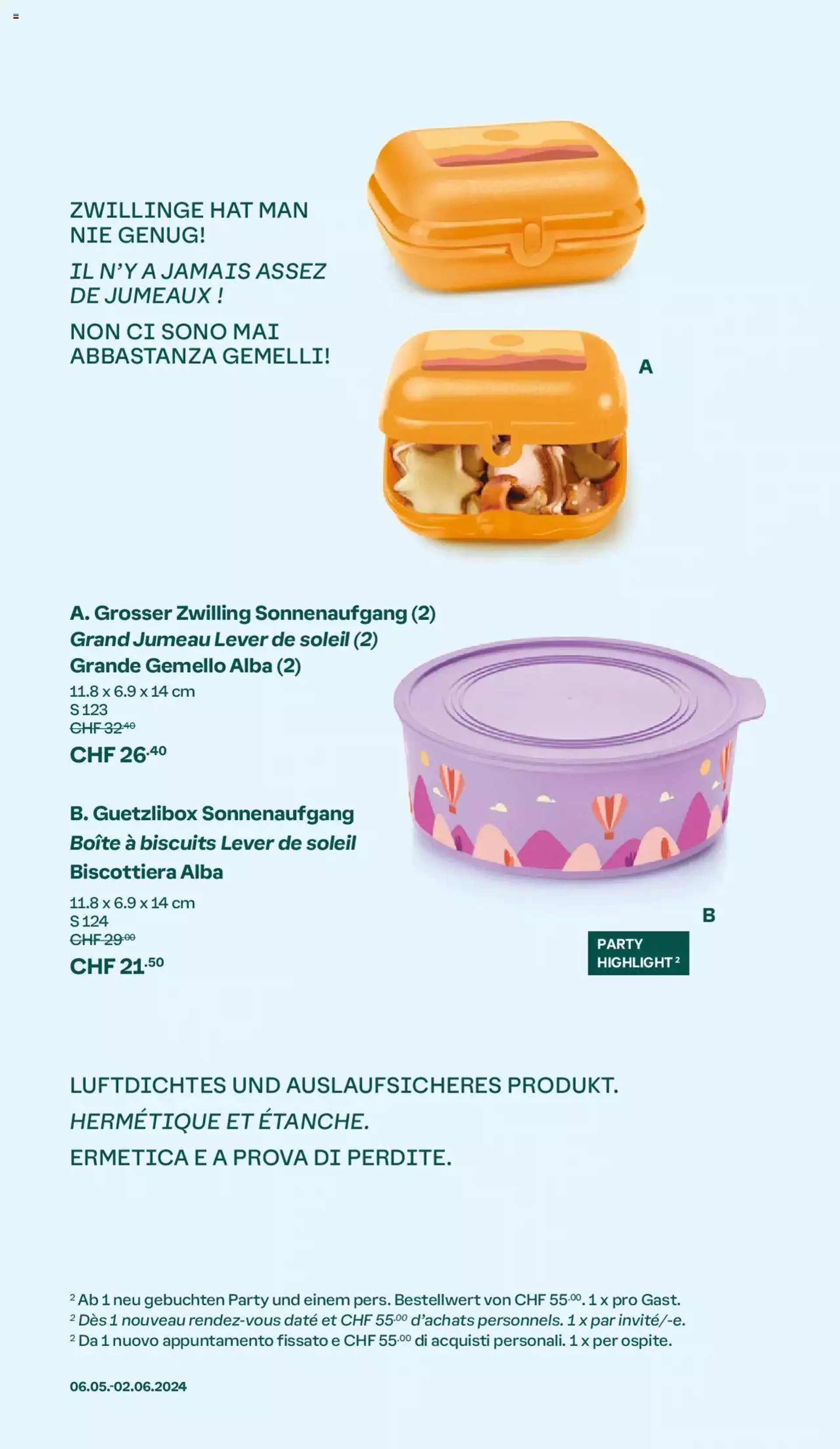 Tupperware Aktionen - 1