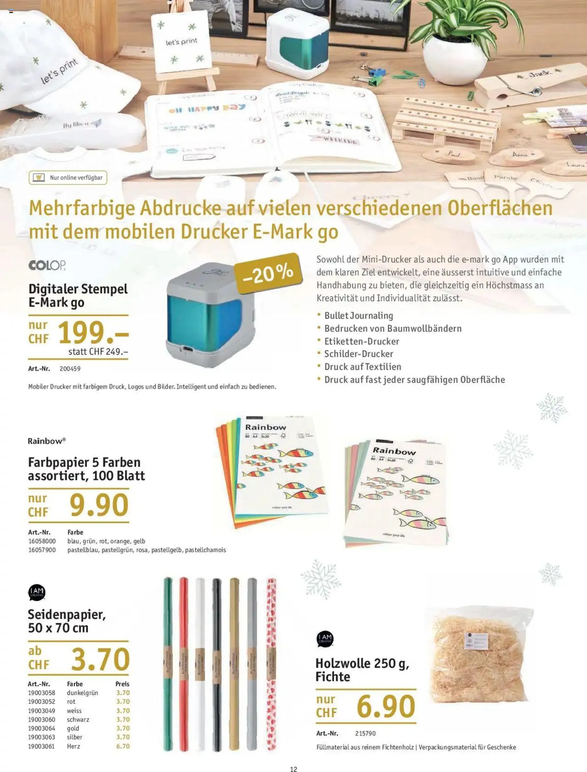 Office World Aktionen Weihnachten von 26. September bis 27. November 2024 - Prospekt seite  12