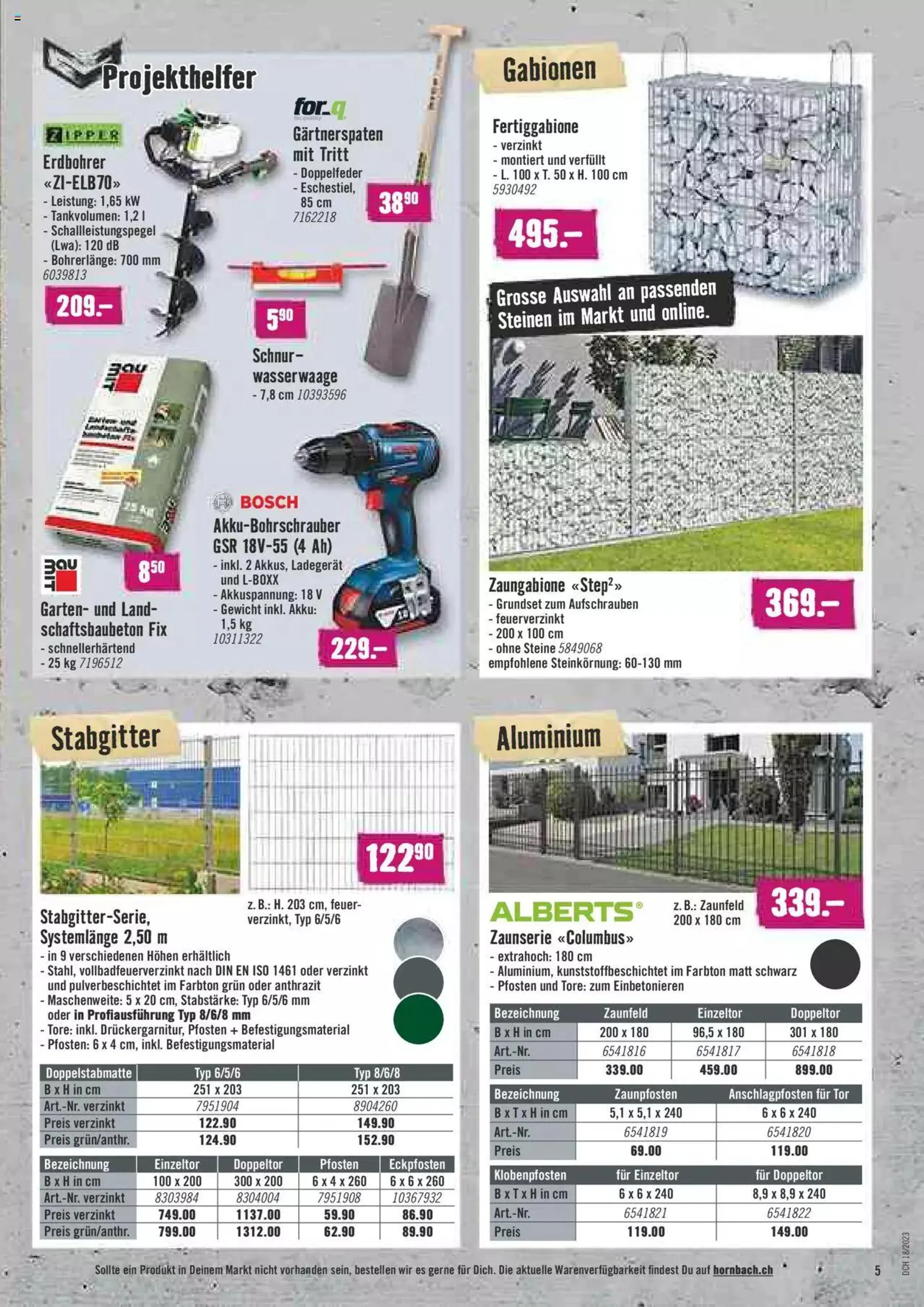 Hornbach Aktionen von 1. Mai bis 31. Dezember 2023 - Prospekt seite  5