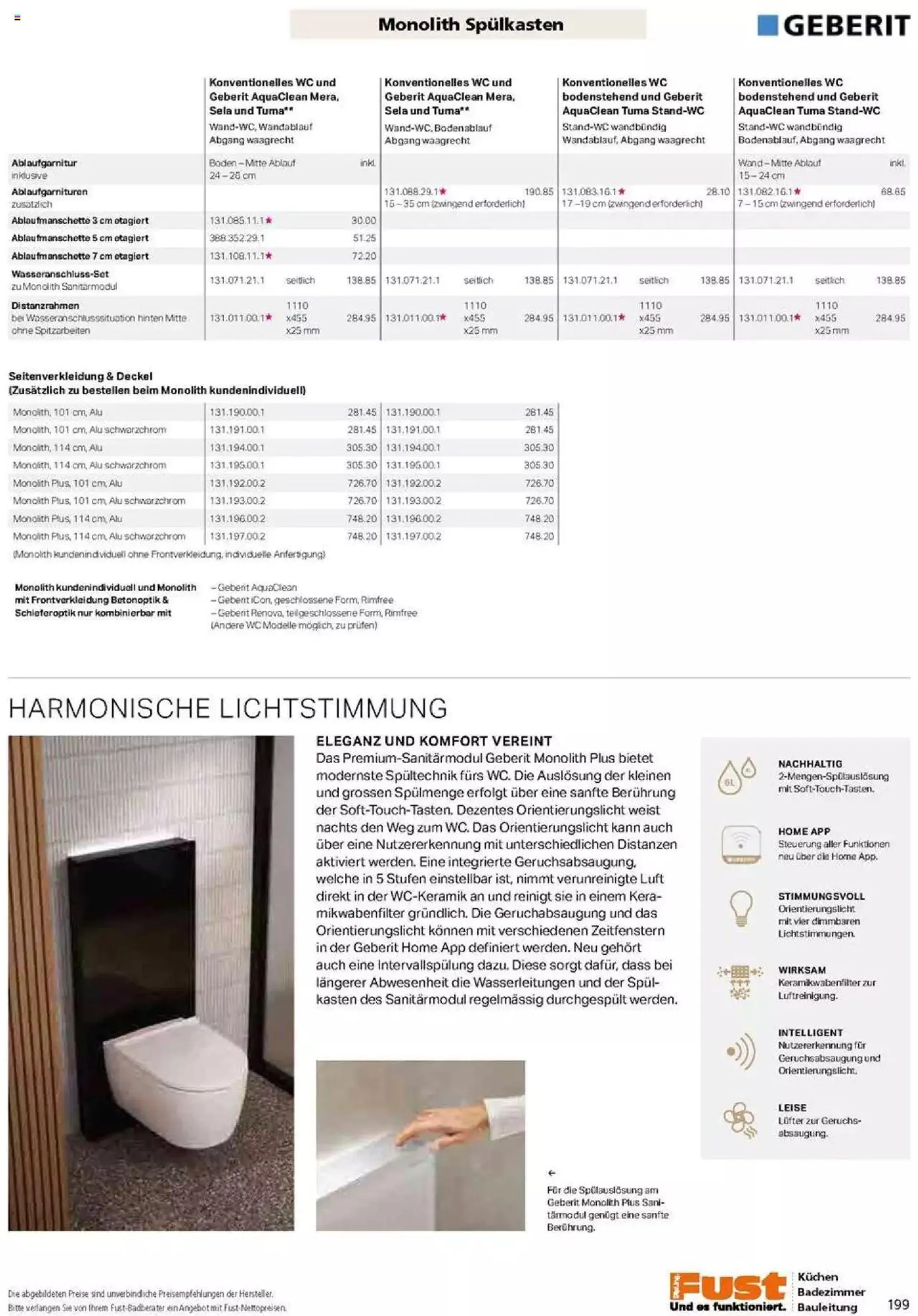 Fust Badezimmermagazin von 17. April bis 31. Dezember 2023 - Prospekt seite  199