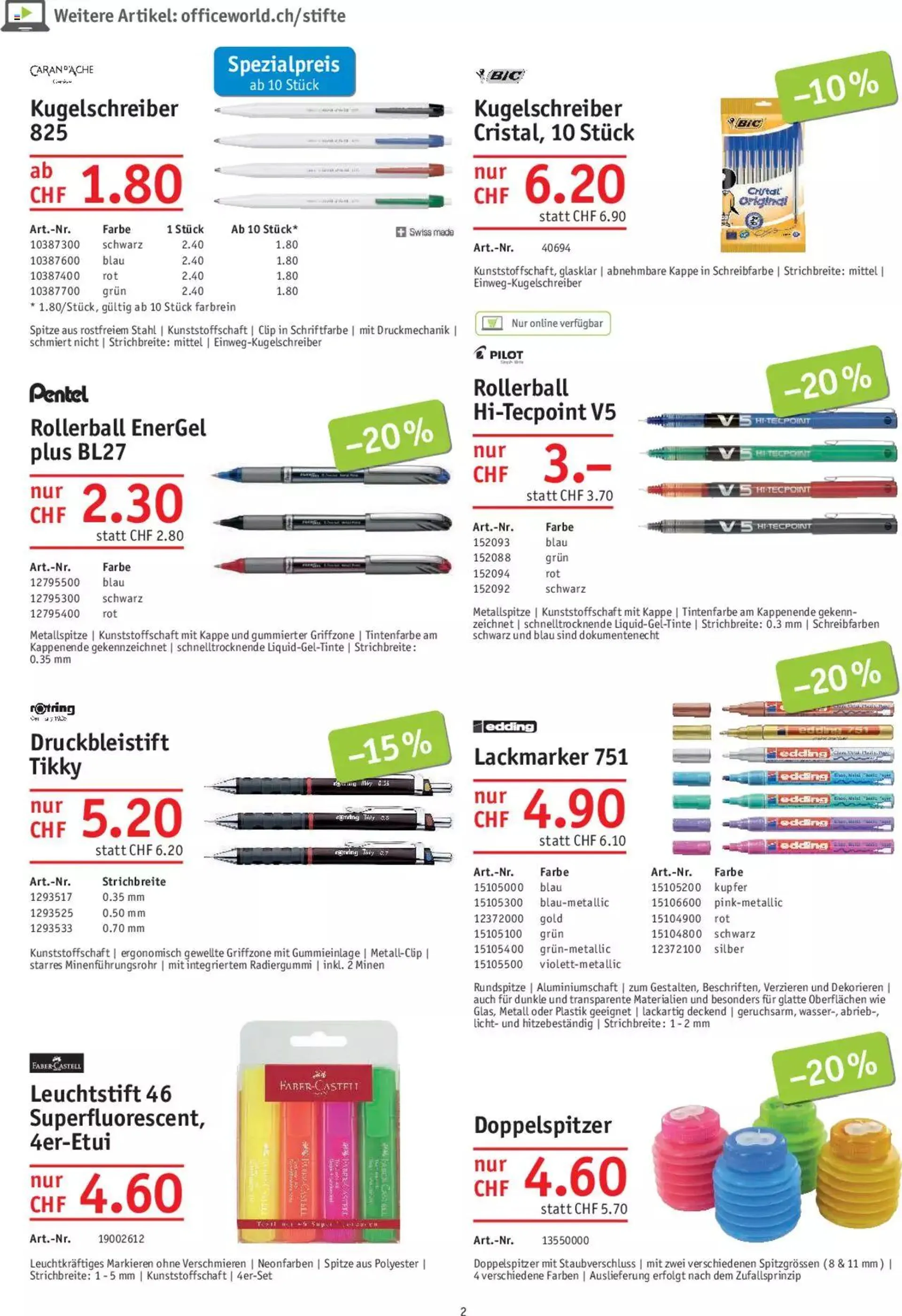 Office World Aktionen von 28. September bis 25. Oktober 2023 - Prospekt seite  2