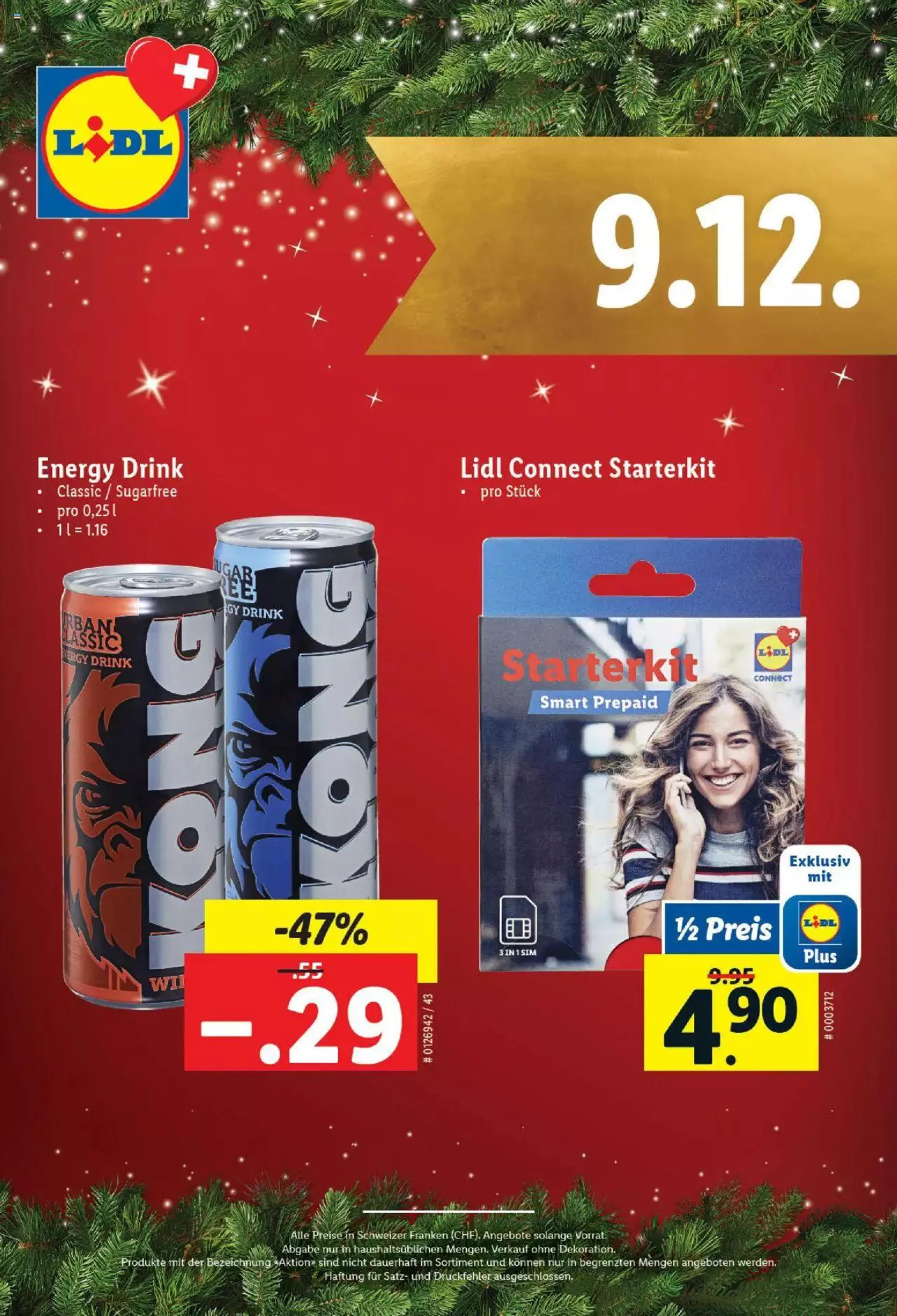 Lidl Aktionen Magische Weihnachtszeit von 1. Dezember bis 24. Dezember 2023 - Prospekt seite  10