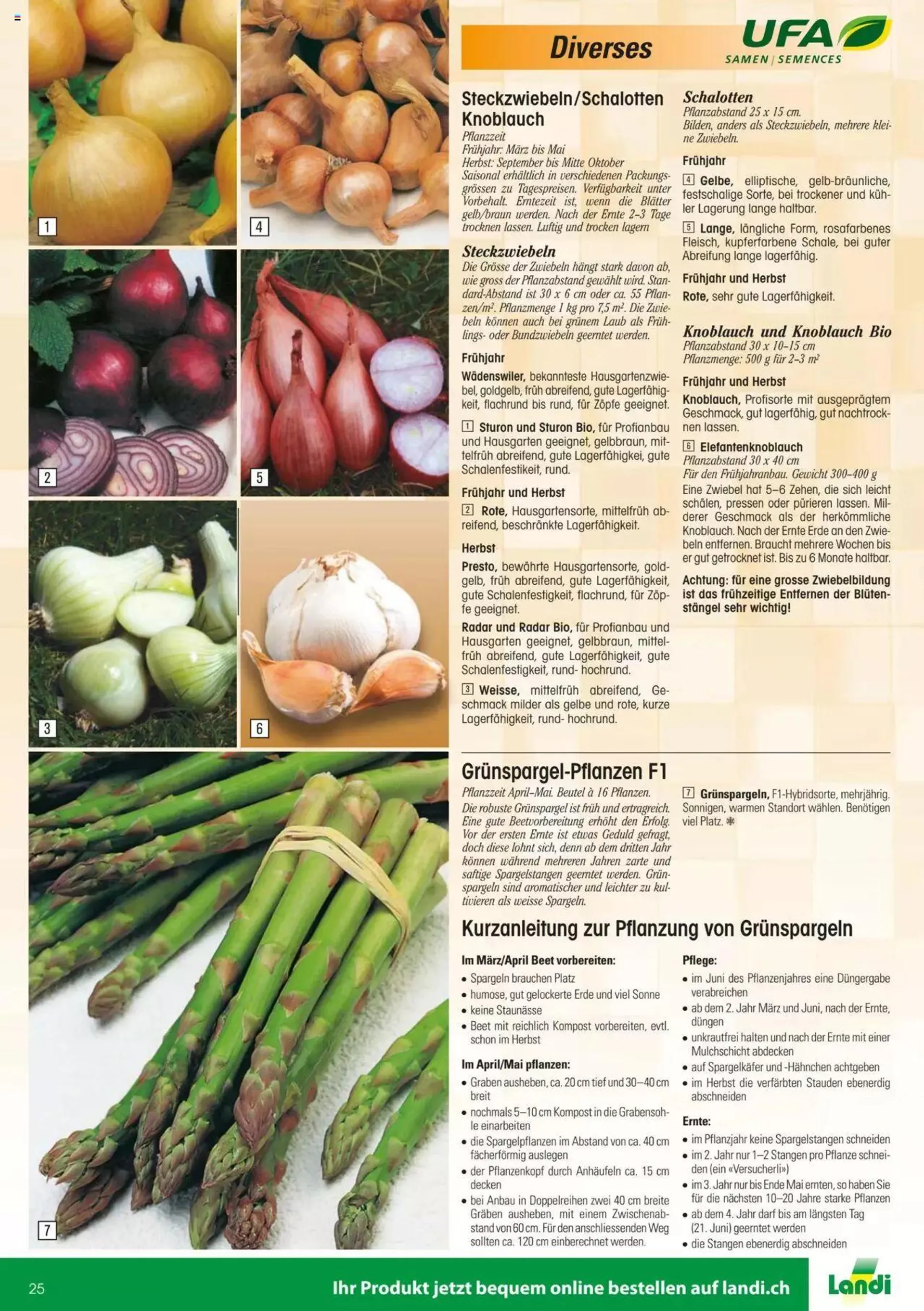 Landi - Gartensamenkatalog 2023 von 10. Januar bis 31. Dezember 2023 - Prospekt seite  25