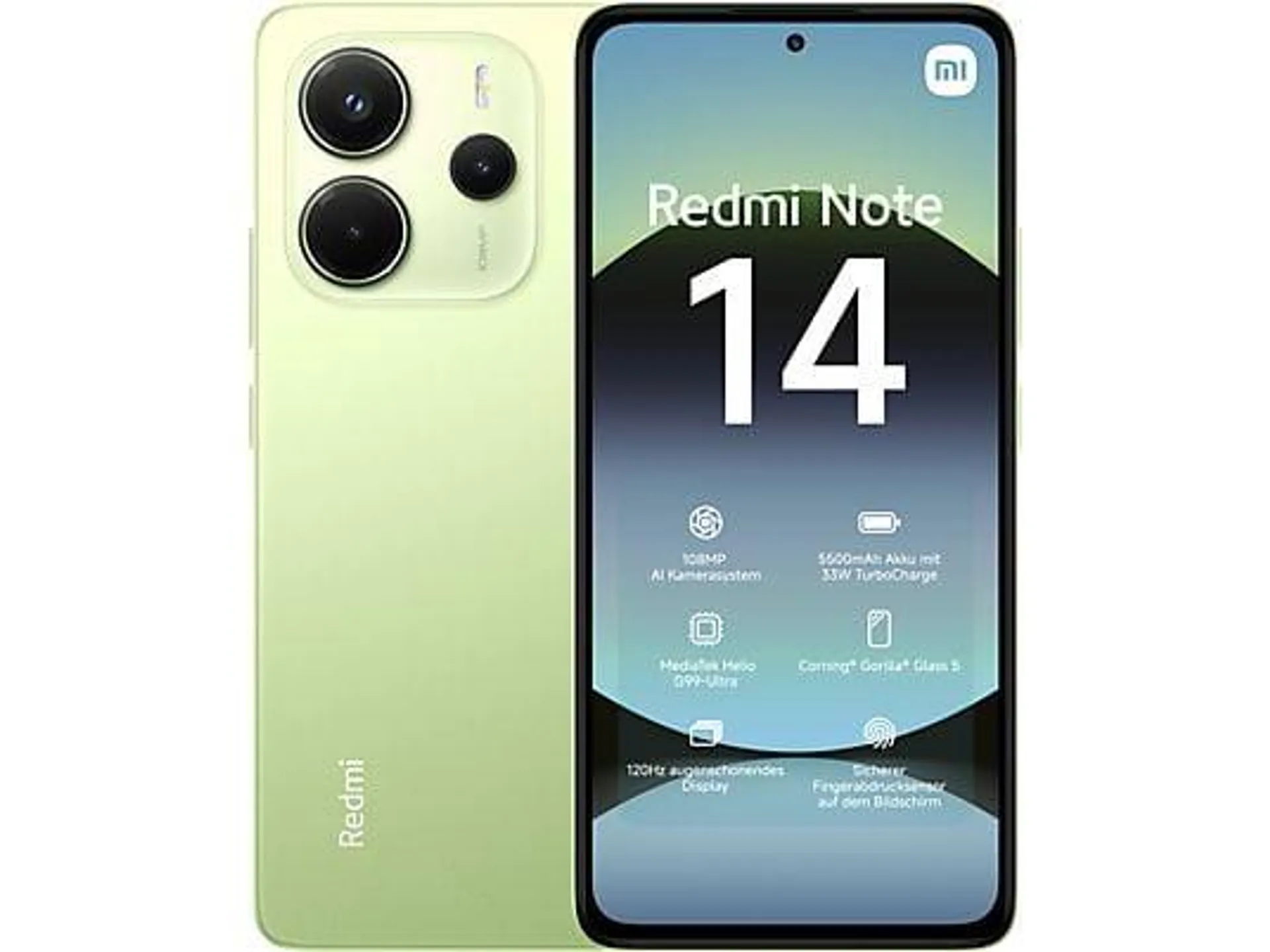 XIAOMI Redmi Note 14 4G 256 GB Lime Green Dual SIM