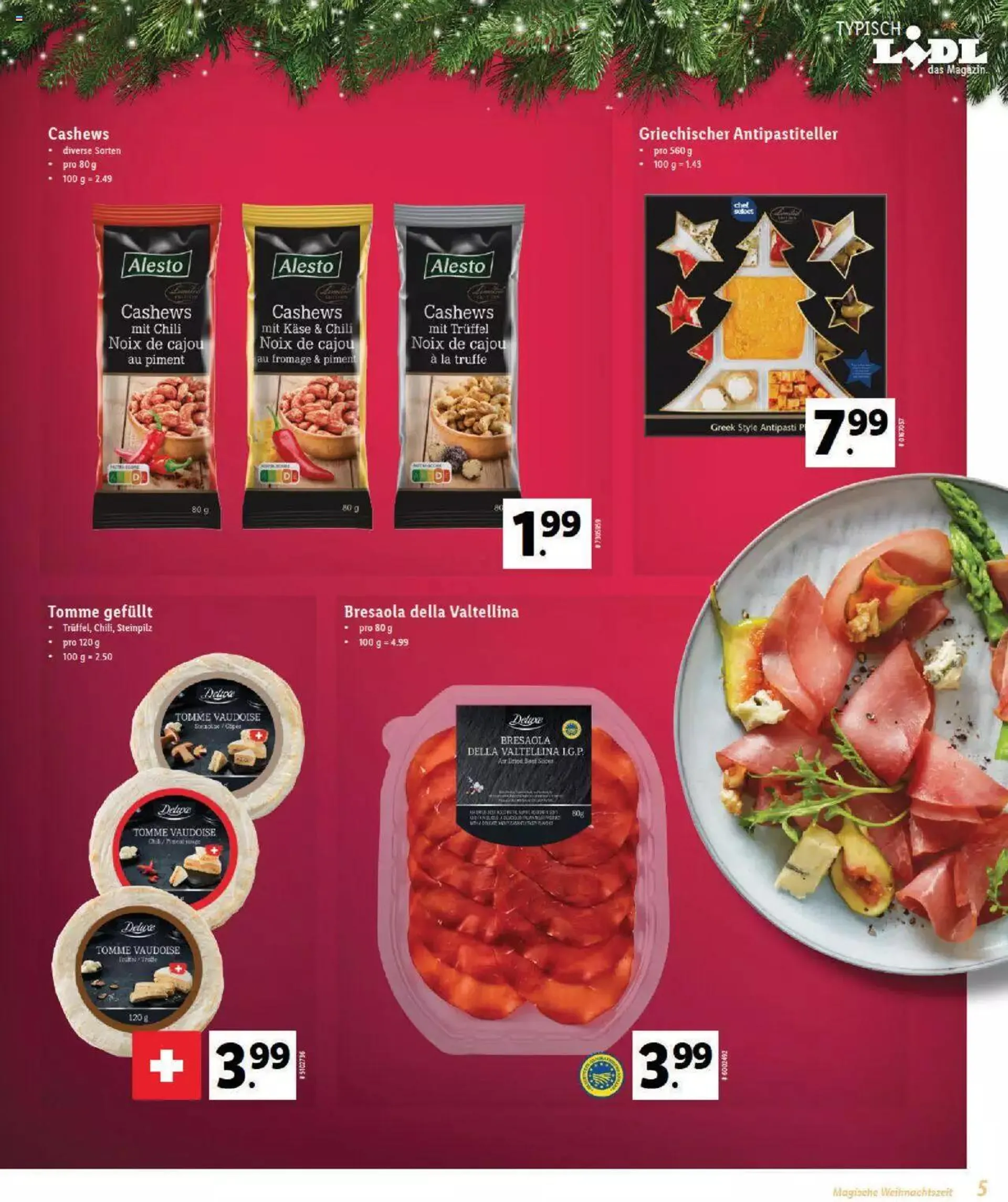 Lidl Magische Weihtnachstzeit von 2. November bis 31. Dezember 2023 - Prospekt seite  5