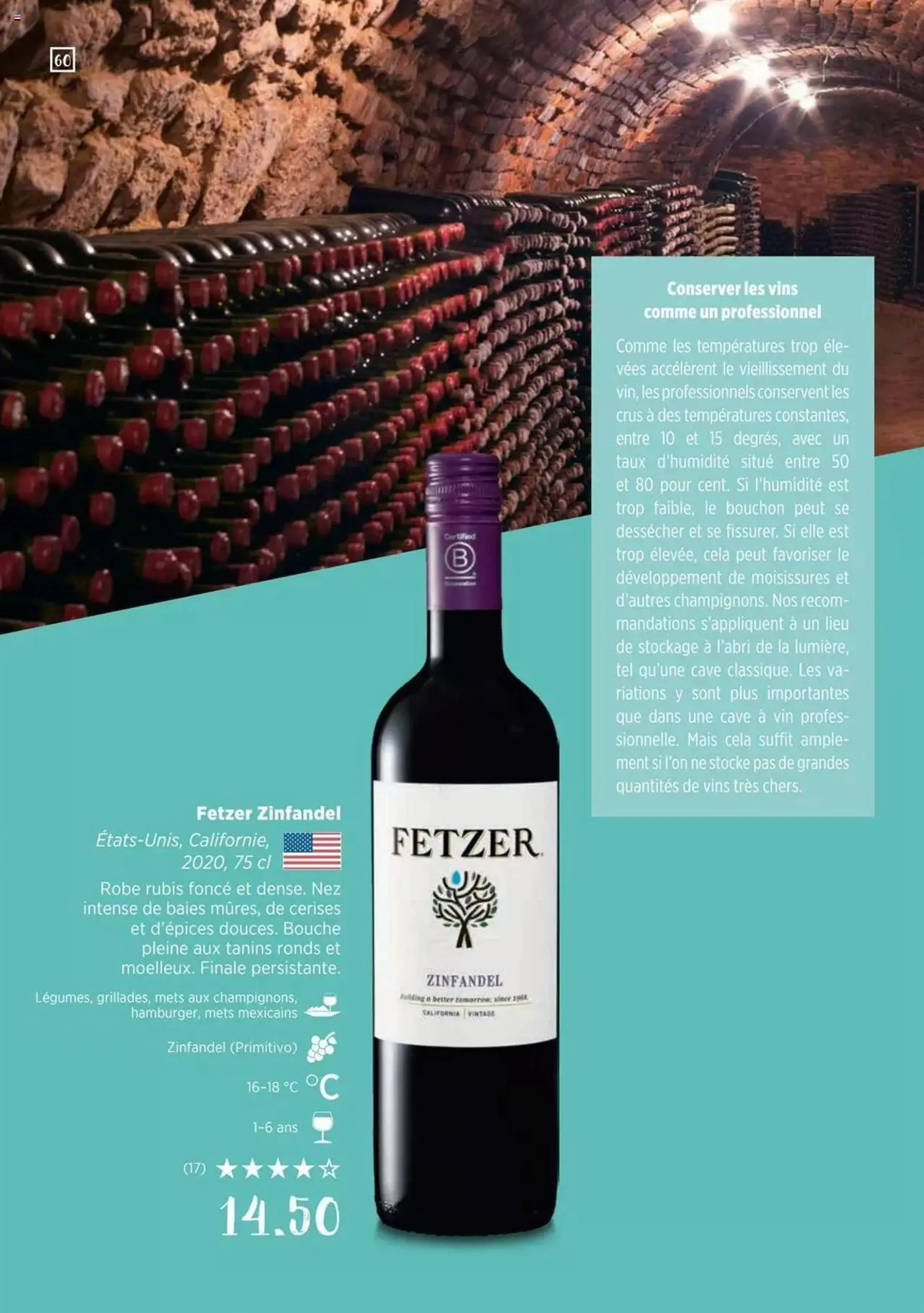 Denner Guide des vins 2023 /2024 FR von 11. September bis 31. Dezember 2023 - Prospekt seite  60