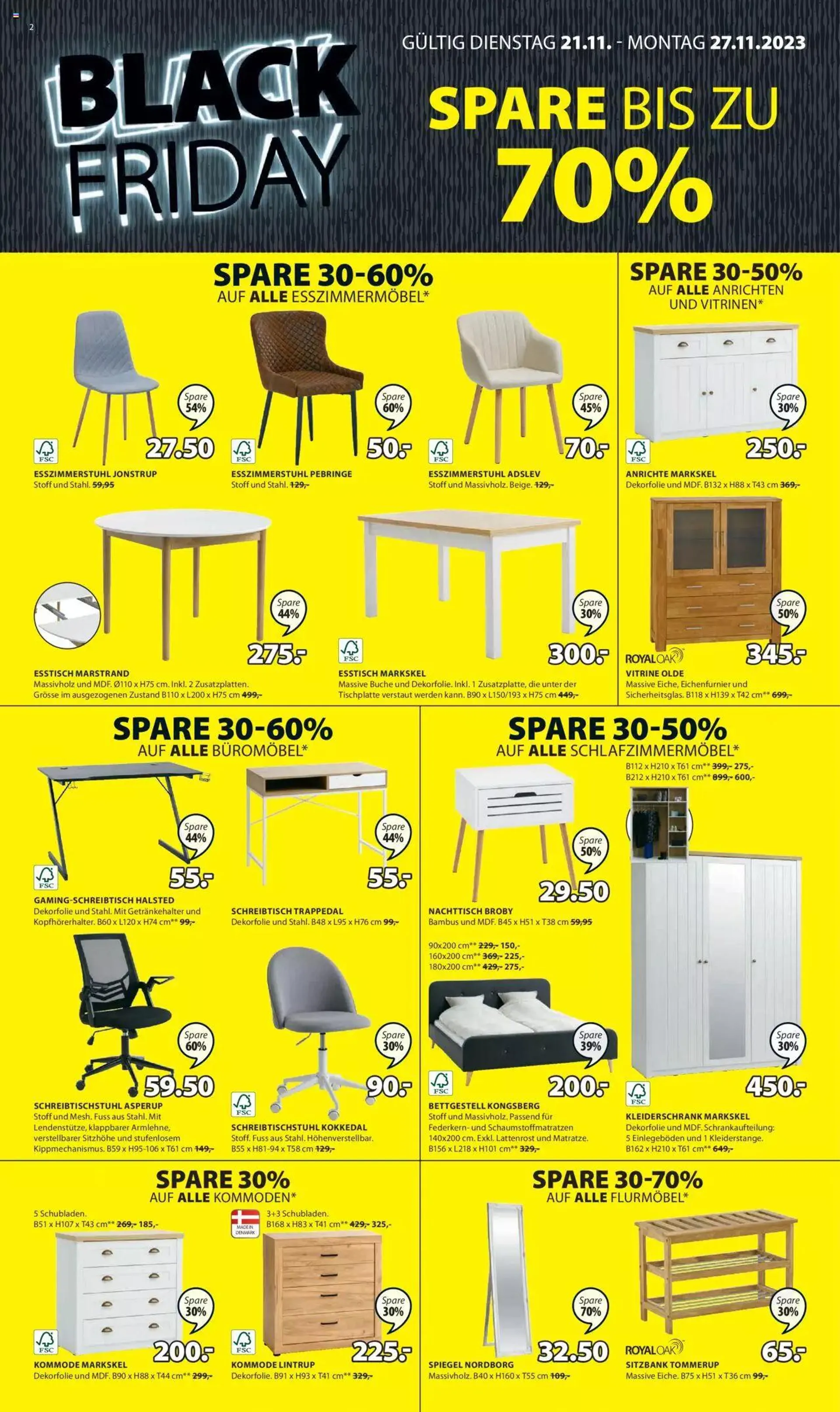 JYSK - Black Friday von 21. November bis 27. November 2023 - Prospekt seite  3