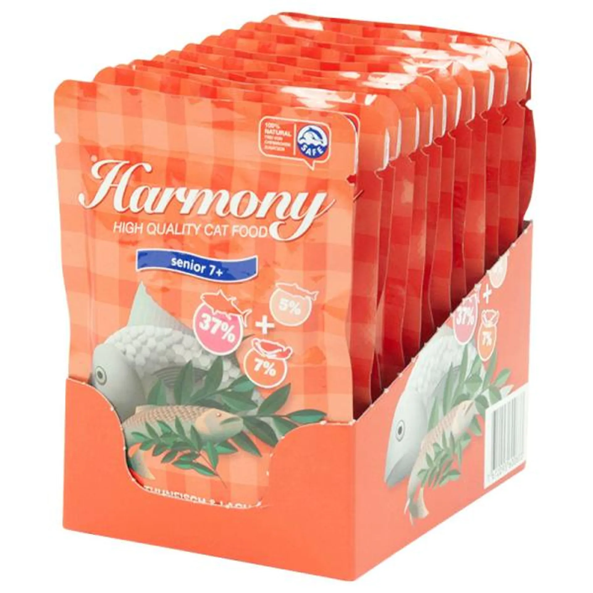 Harmony Senior 7+ Thunfisch & Lachs 12x80g