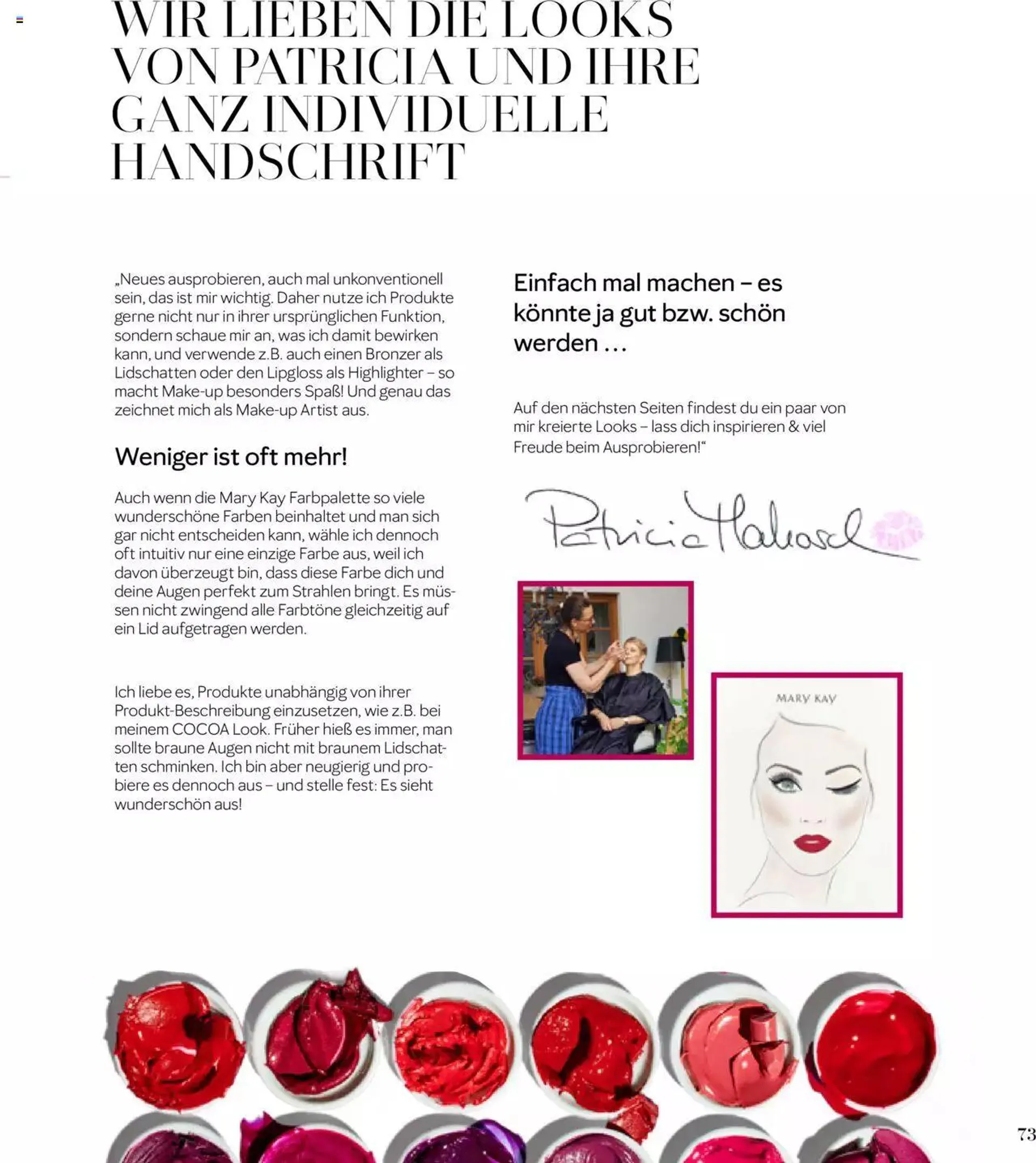 Mary Kay - Make-up Trainer von 16. September bis 31. Dezember 2023 - Prospekt seite  73