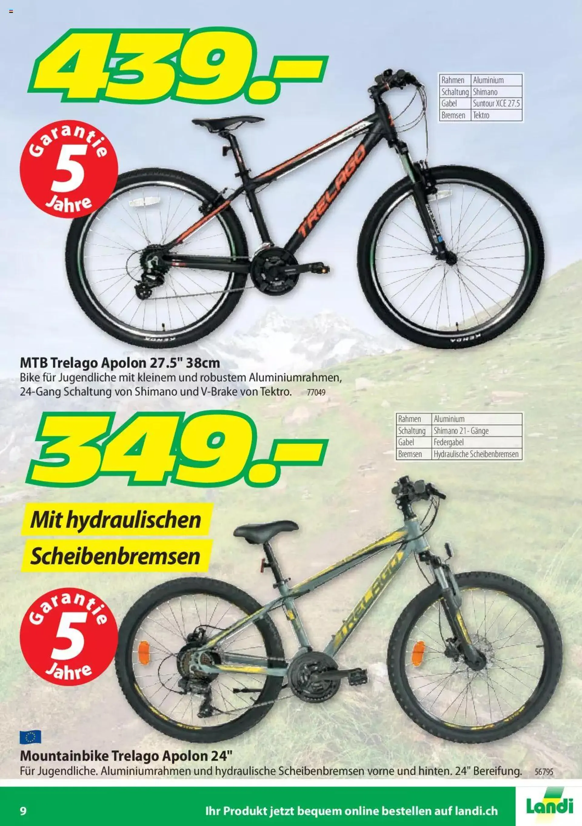 Landi - Velo und Zubehör 2022 von 24. März bis 31. Dezember 2023 - Prospekt seite  9