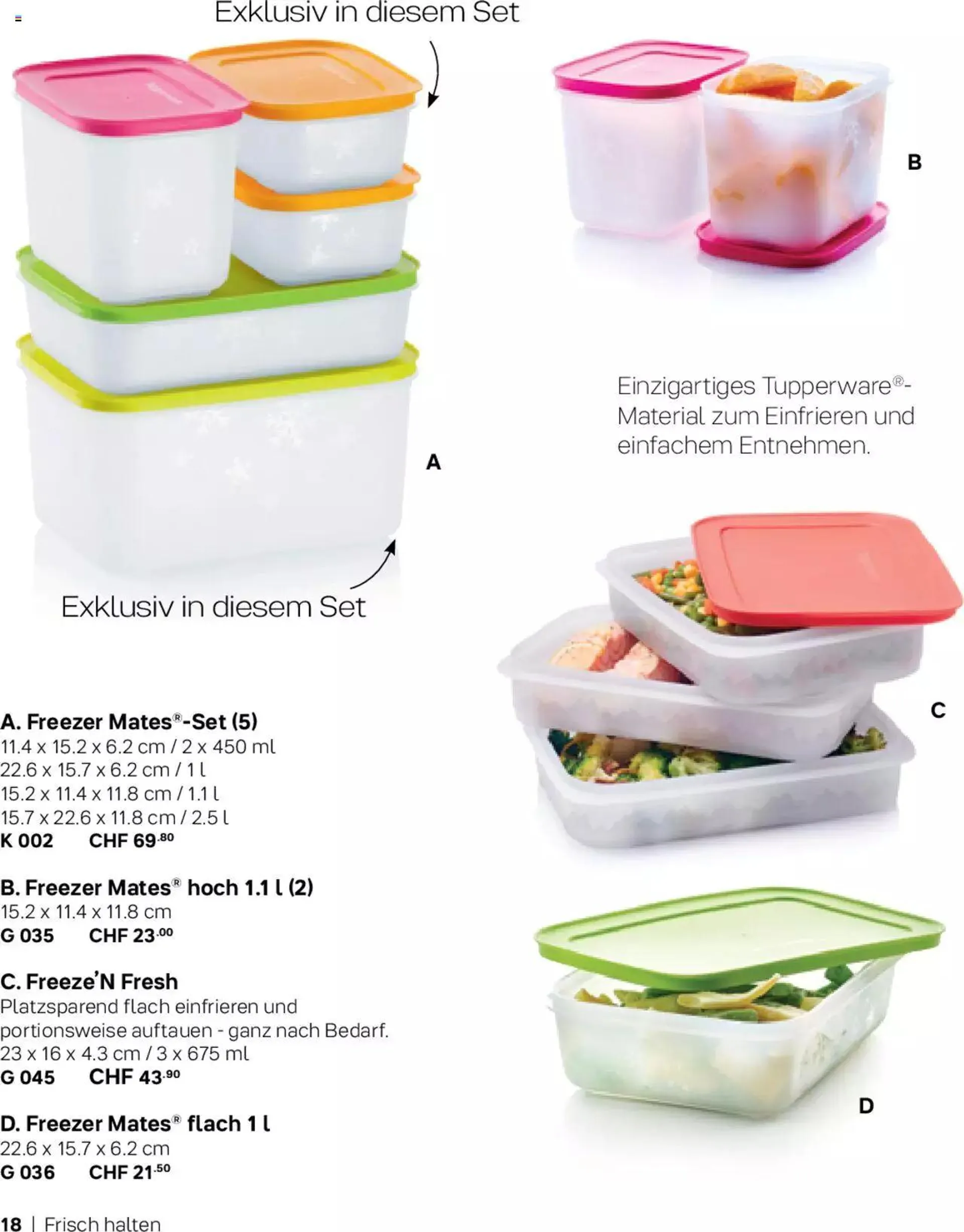 Tupperware Aktionen Herbst / Winter 2023 von 1. November bis 31. Dezember 2023 - Prospekt seite  18