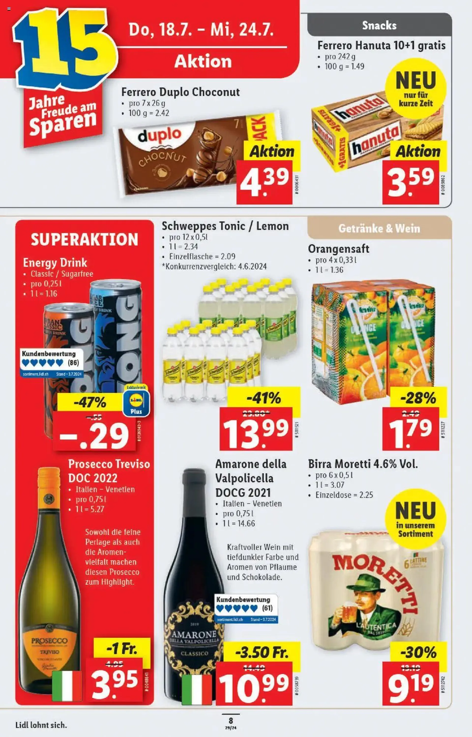 Lidl Aktionen von 18. Juli bis 24. Juli 2024 - Prospekt seite  8