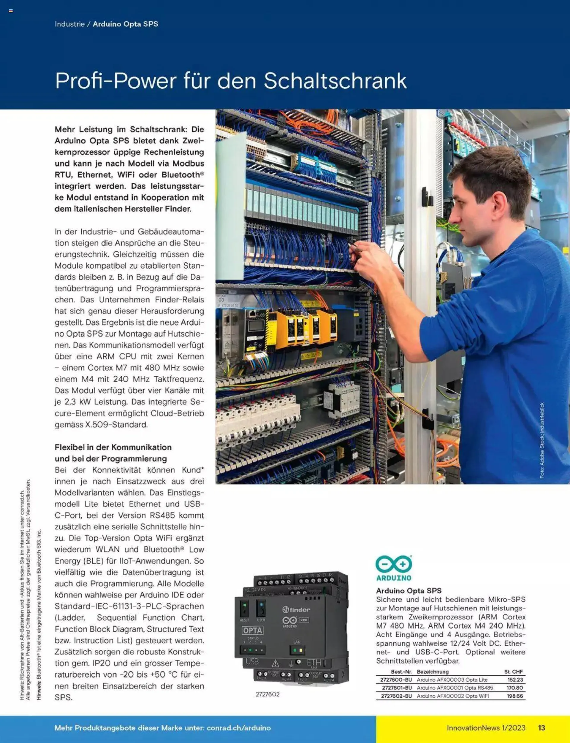 Conrad Innovation News von 24. Februar bis 31. Dezember 2023 - Prospekt seite  13