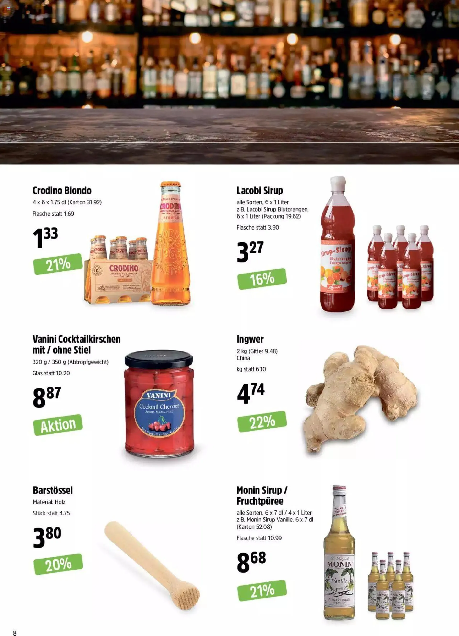 TopCC Aktionen Cocktails von 11. September bis 31. Dezember 2023 - Prospekt seite  8