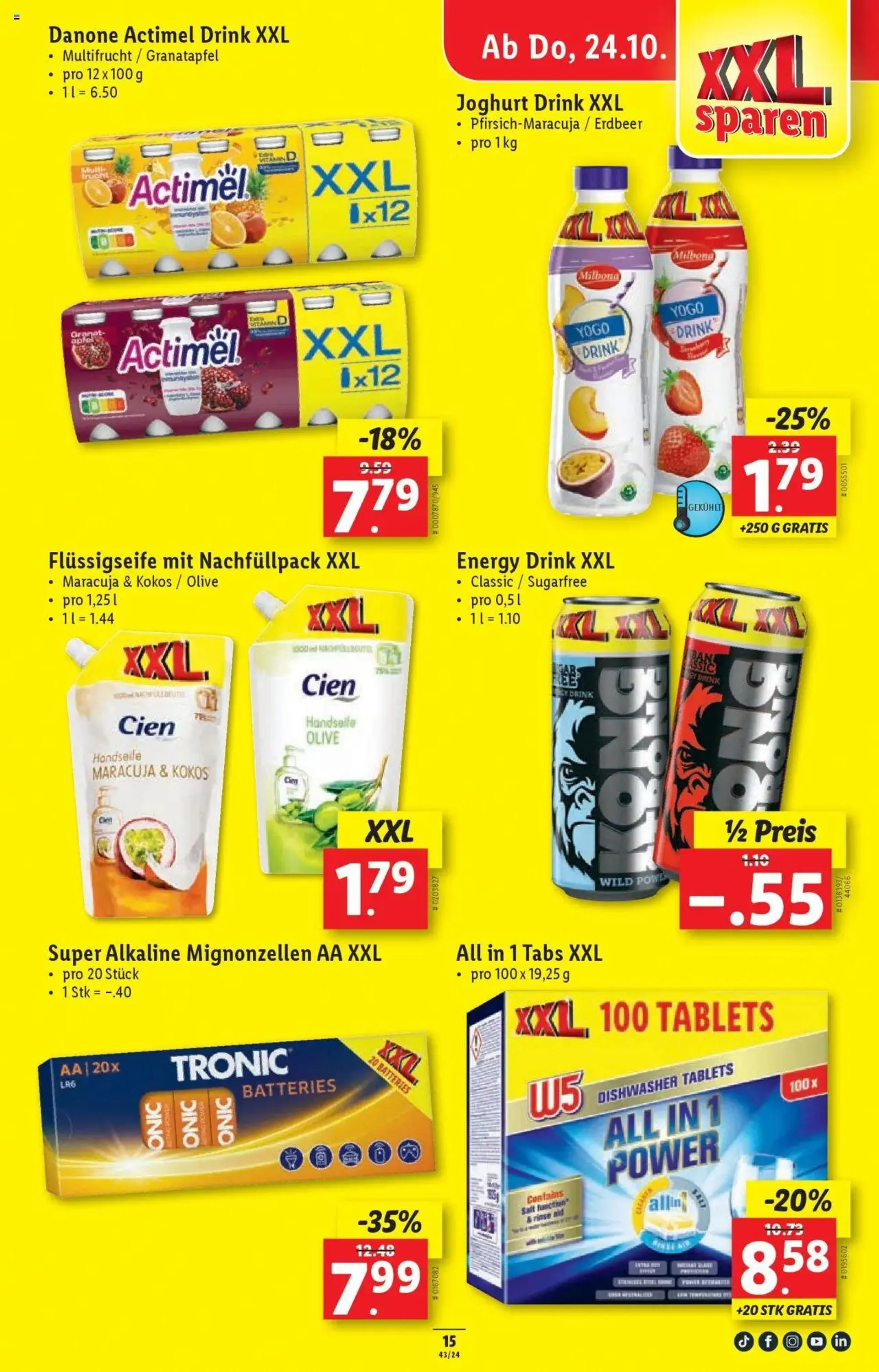 Lidl Aktionen von 24. Oktober bis 30. Oktober 2024 - Prospekt seite  15