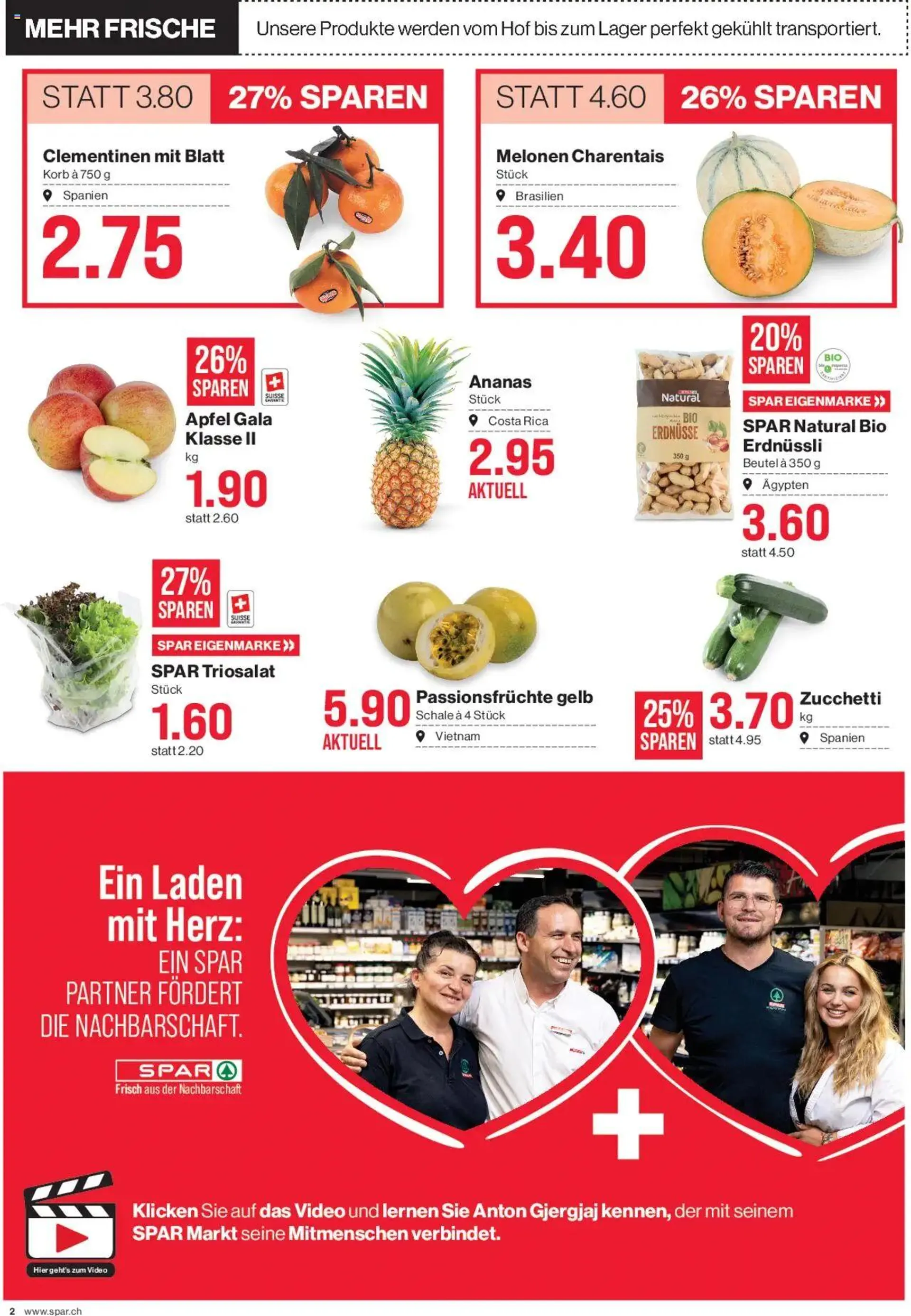 SPAR Aktionen von 24. Oktober bis 30. Oktober 2024 - Prospekt seite  2