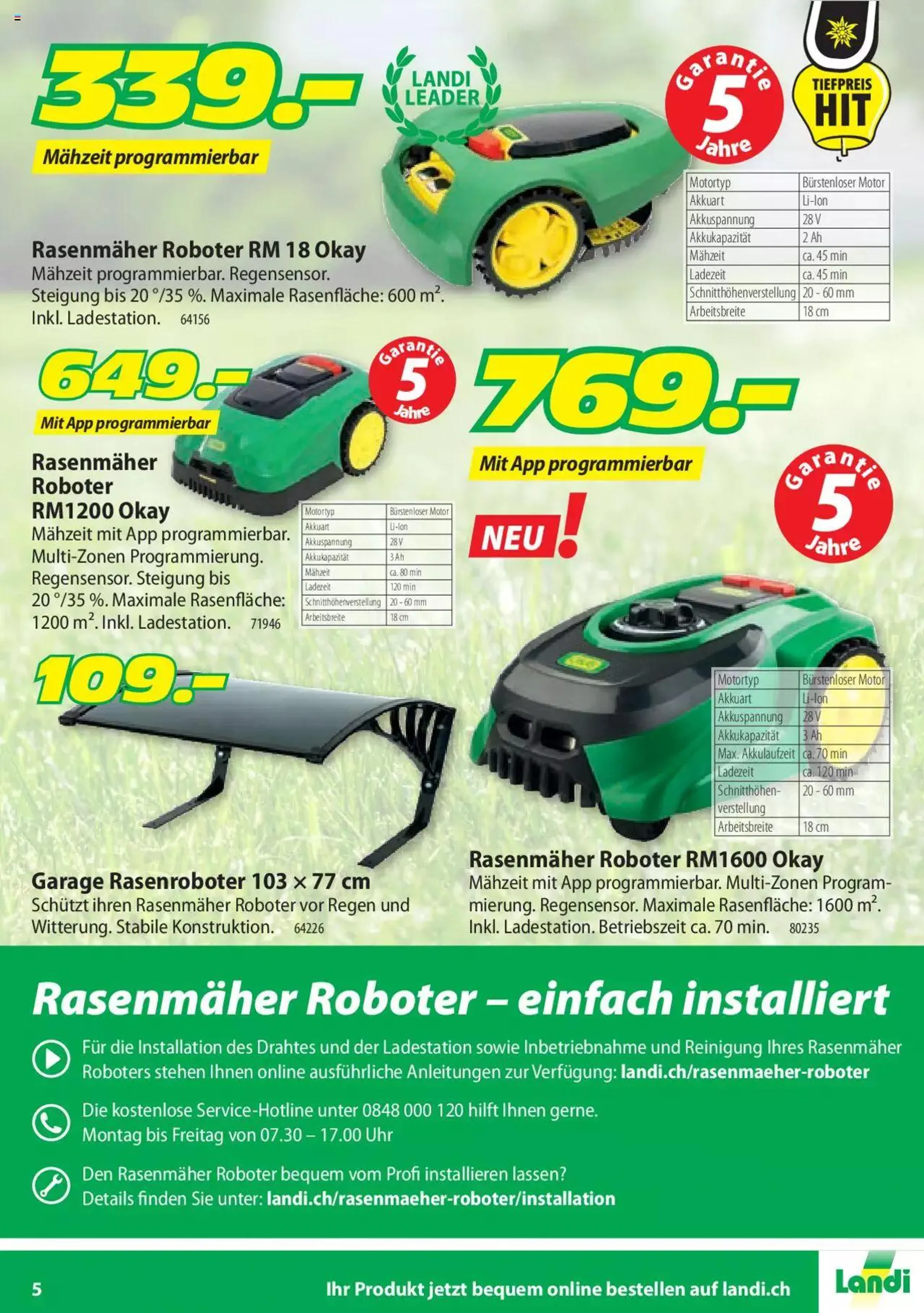 Landi - Motorgeräte 2022 von 1. April bis 31. Dezember 2023 - Prospekt seite  5