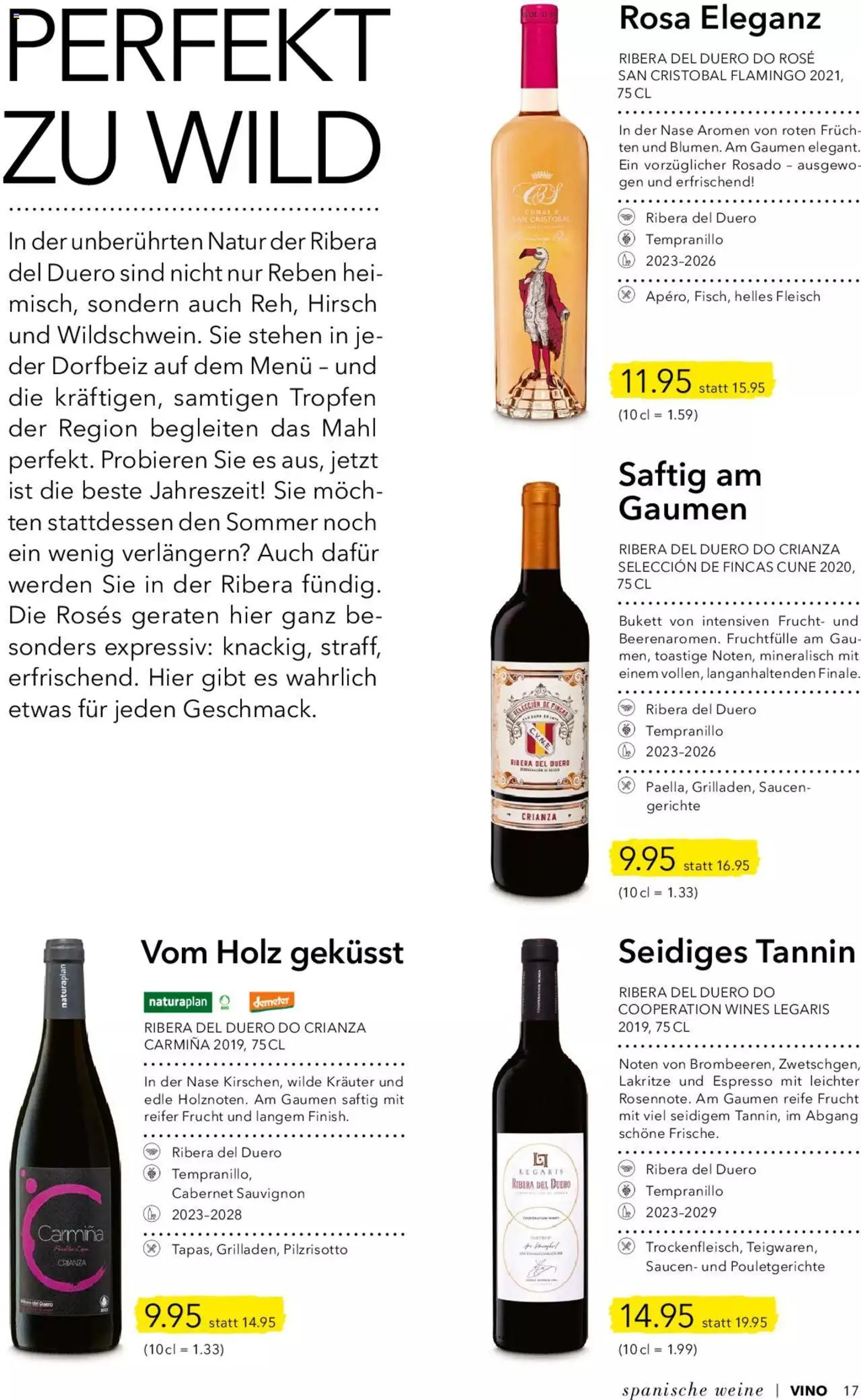 Coop Aktionen Vino von 10. Oktober bis 31. Dezember 2023 - Prospekt seite  17