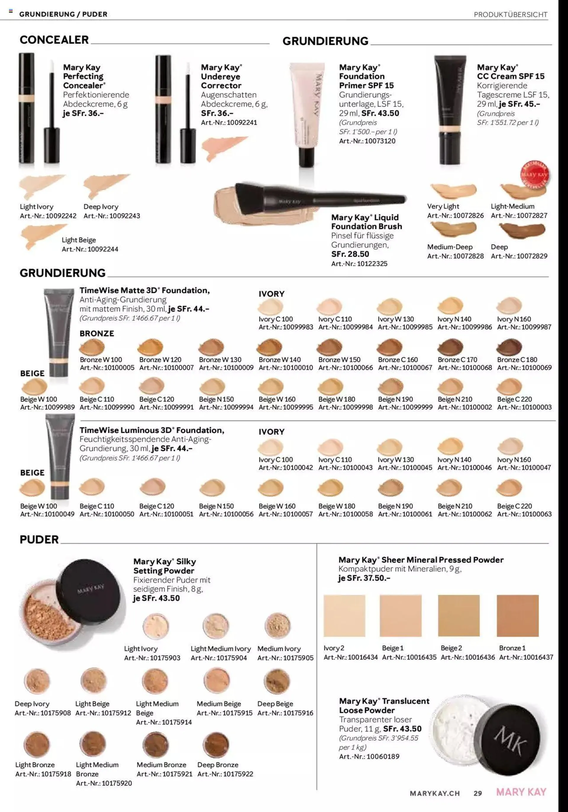 Mary Kay Aktionen von 16. April bis 31. Dezember 2024 - Prospekt seite  29