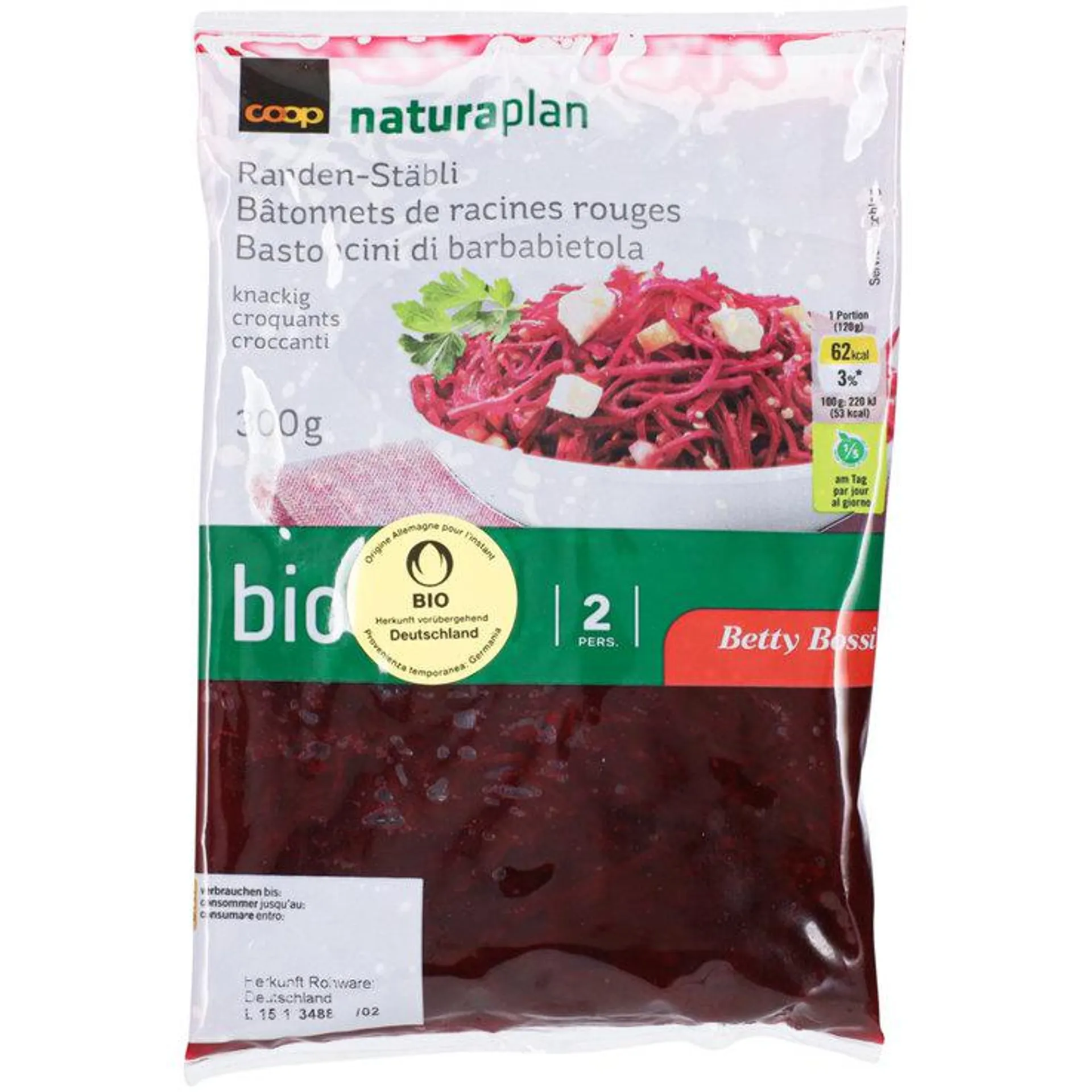 Betty Bossi Naturaplan Bio Randen-Stäbli