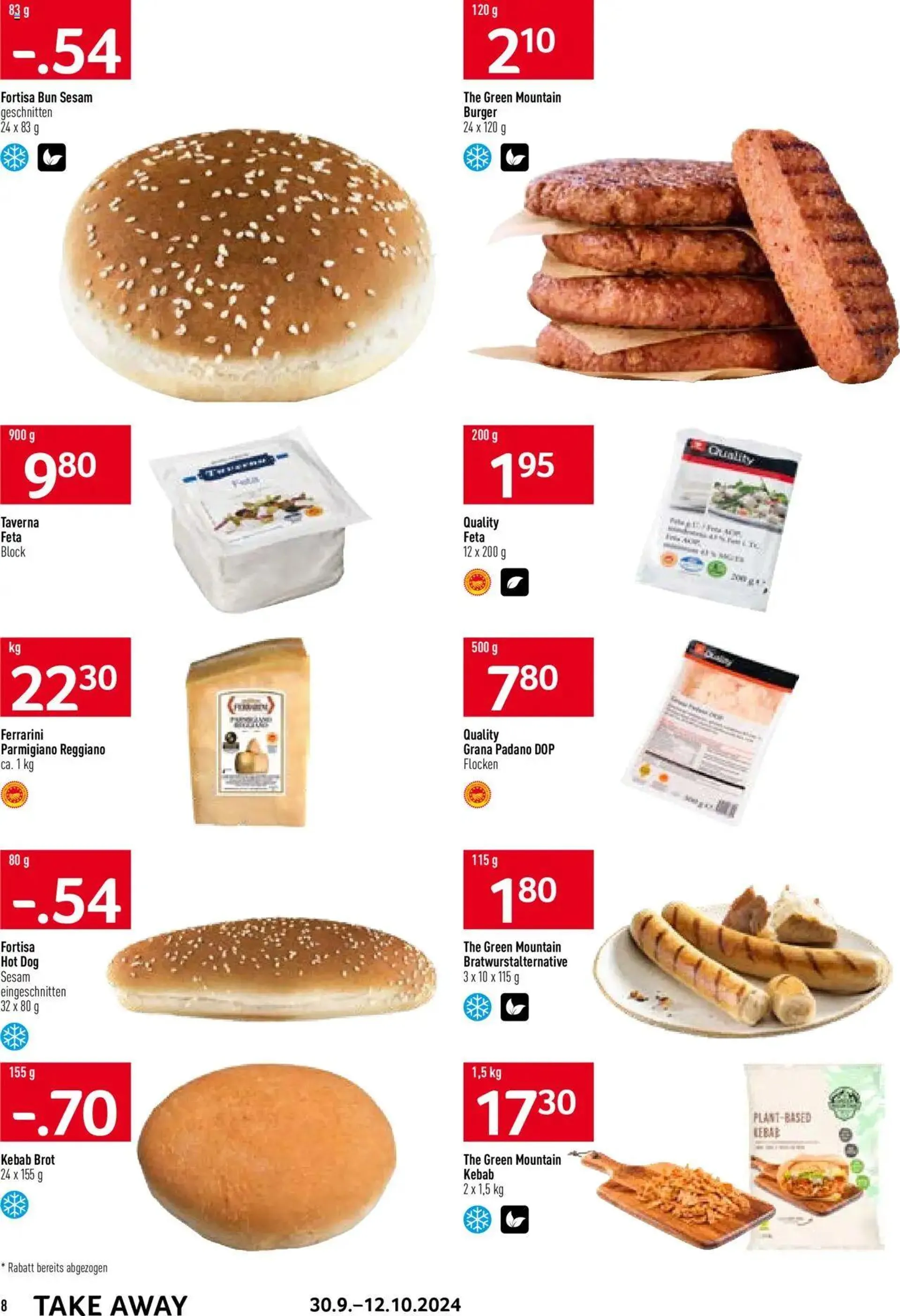 Prodega Aktionen Take Away von 30. September bis 12. Oktober 2024 - Prospekt seite  8