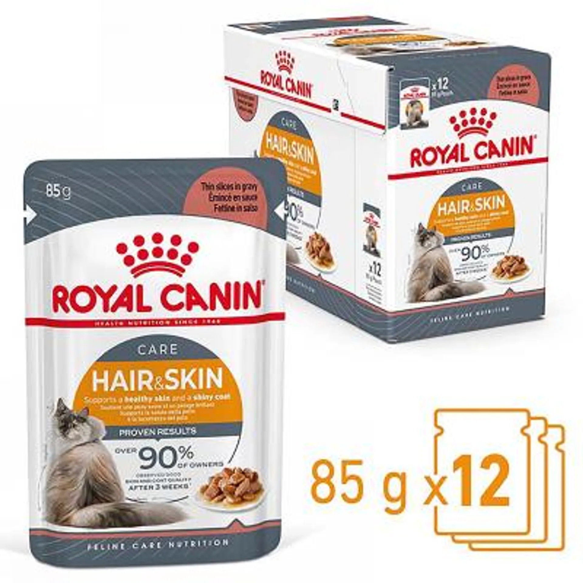 Royal Canin Hair & Skin in Sauce 12x85g