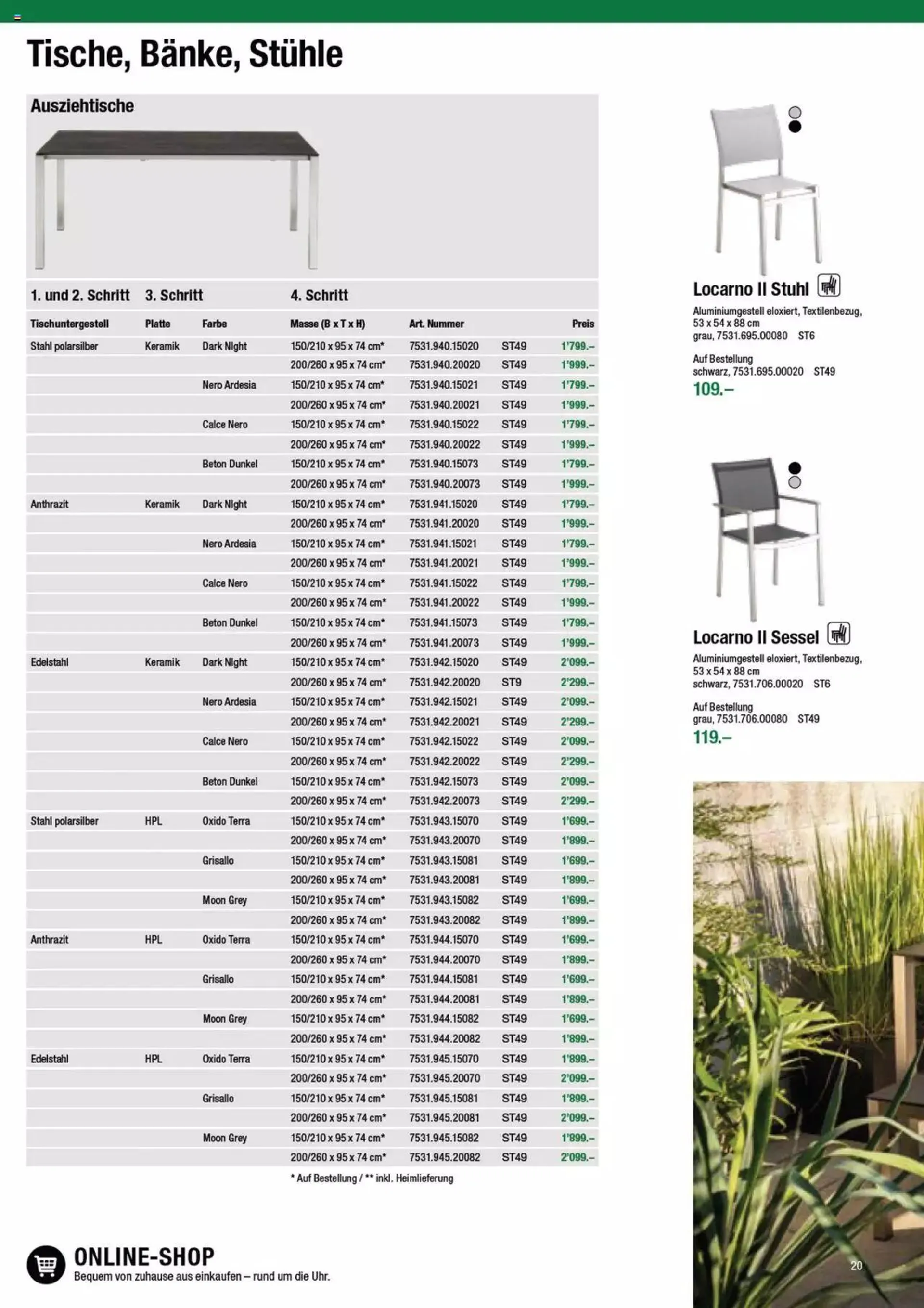 DO IT+GARDEN MIGROS - Gartenmoebel von 9. Februar bis 31. Dezember 2023 - Prospekt seite  20
