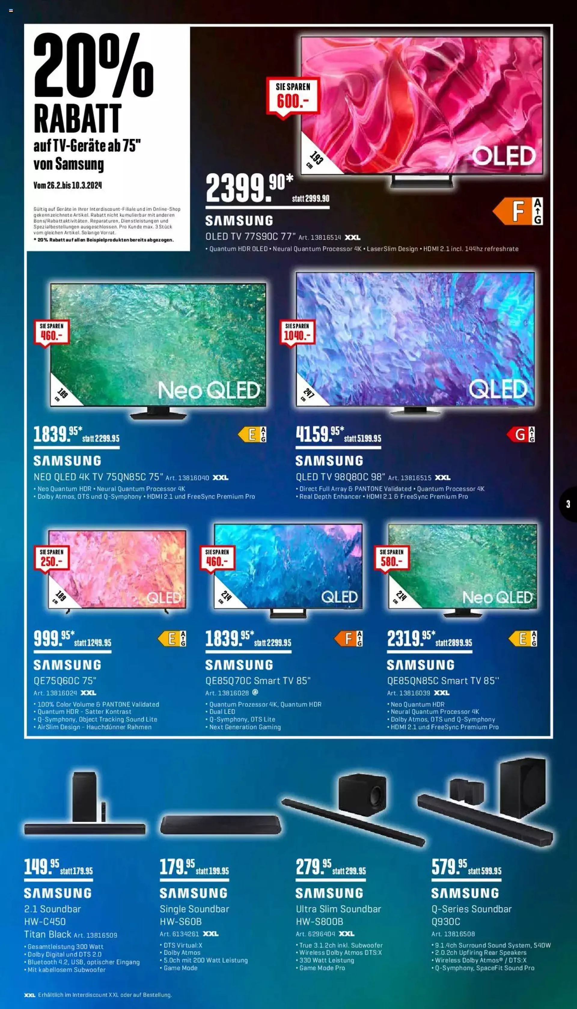 Interdiscount Aktionen von 26. Februar bis 10. März 2024 - Prospekt seite  3