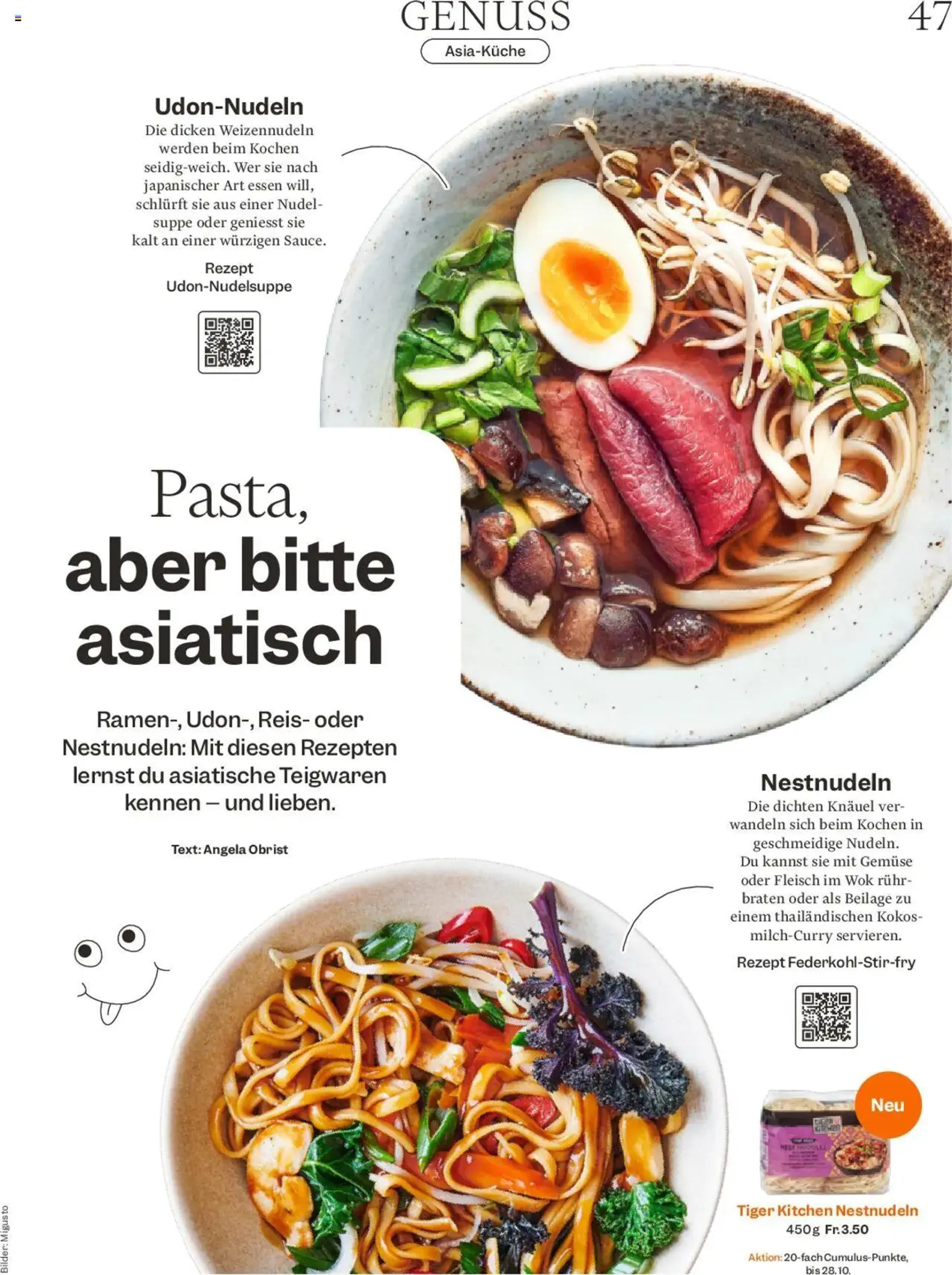 Migros - Magazin von 21. Oktober bis 27. Oktober 2024 - Prospekt seite  47