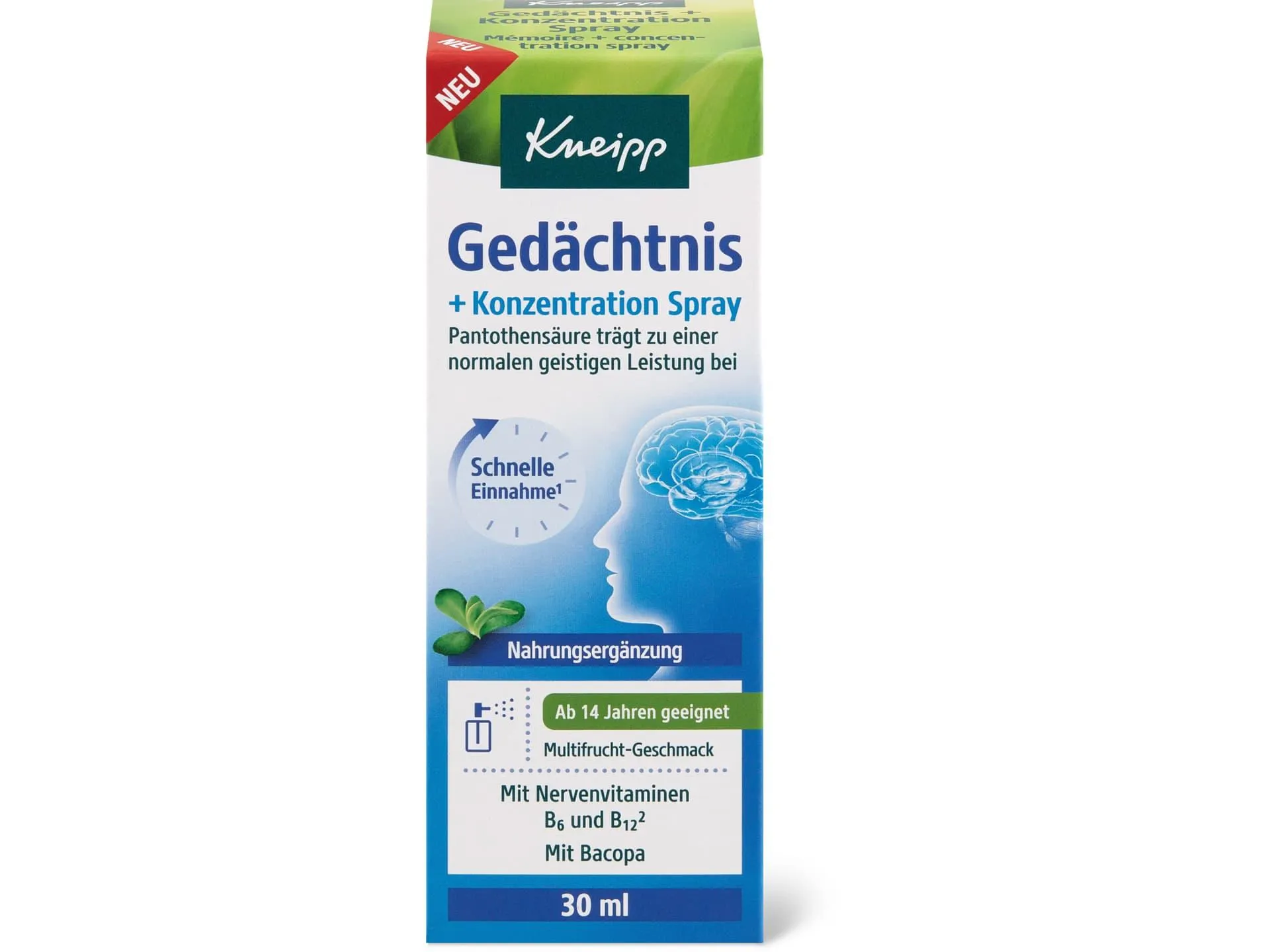 Kneipp Gedächtnis Konzentration Spray