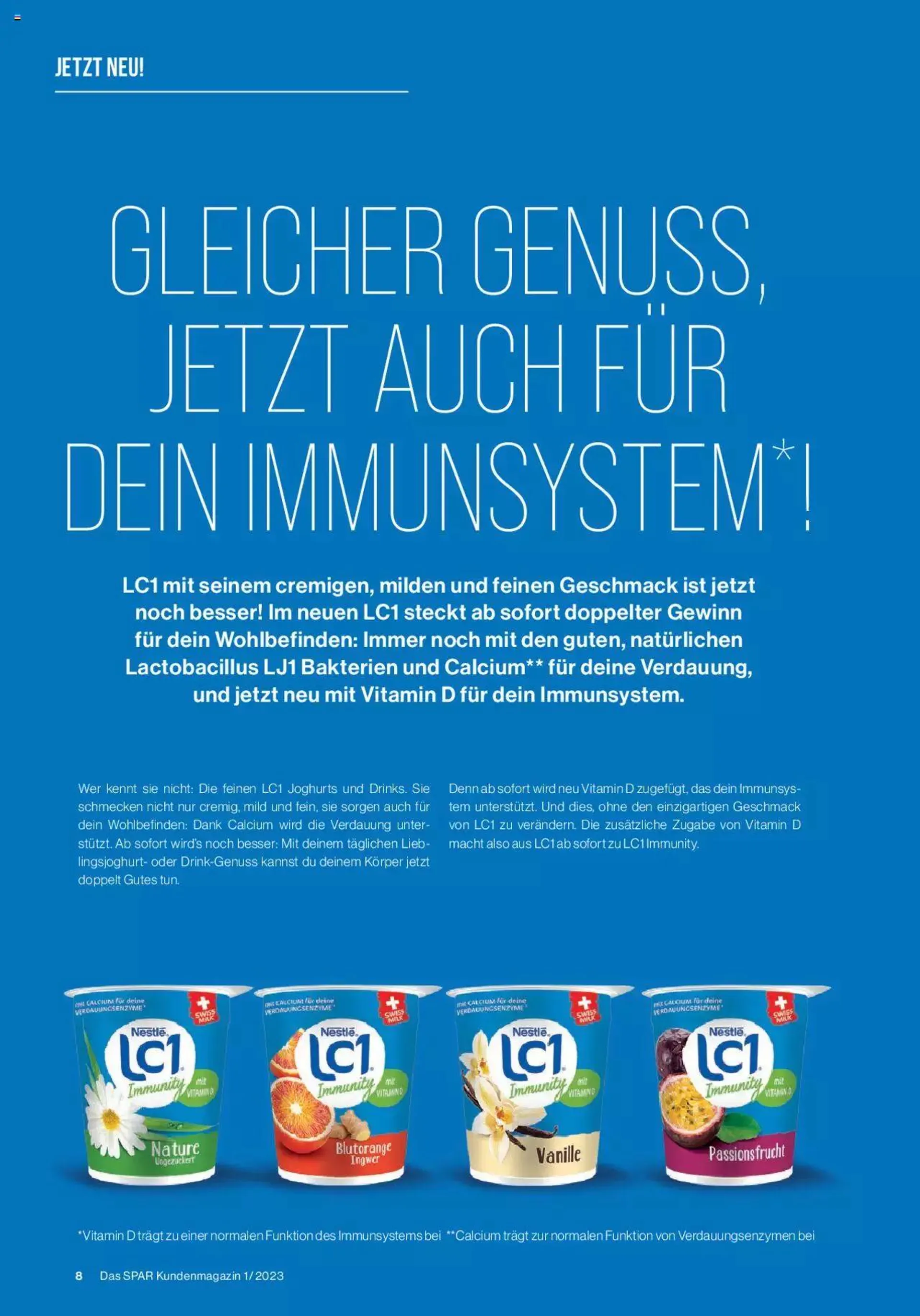 SPAR Kundenmagazin von 2. März bis 31. Dezember 2023 - Prospekt seite  8