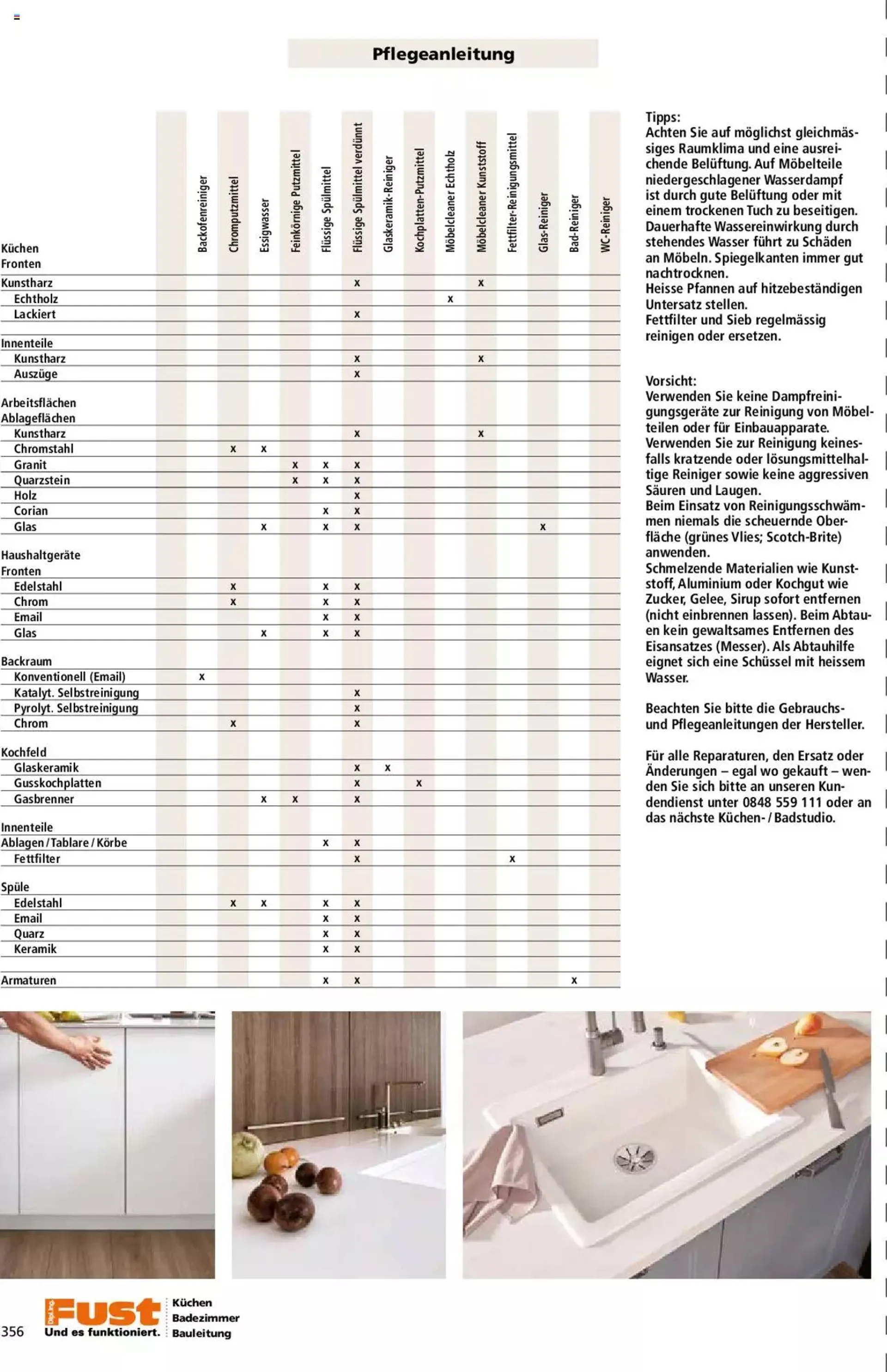 Fust - Küchenmagazin - Riesenauswahl von 22. Februar bis 31. Dezember 2023 - Prospekt seite  356