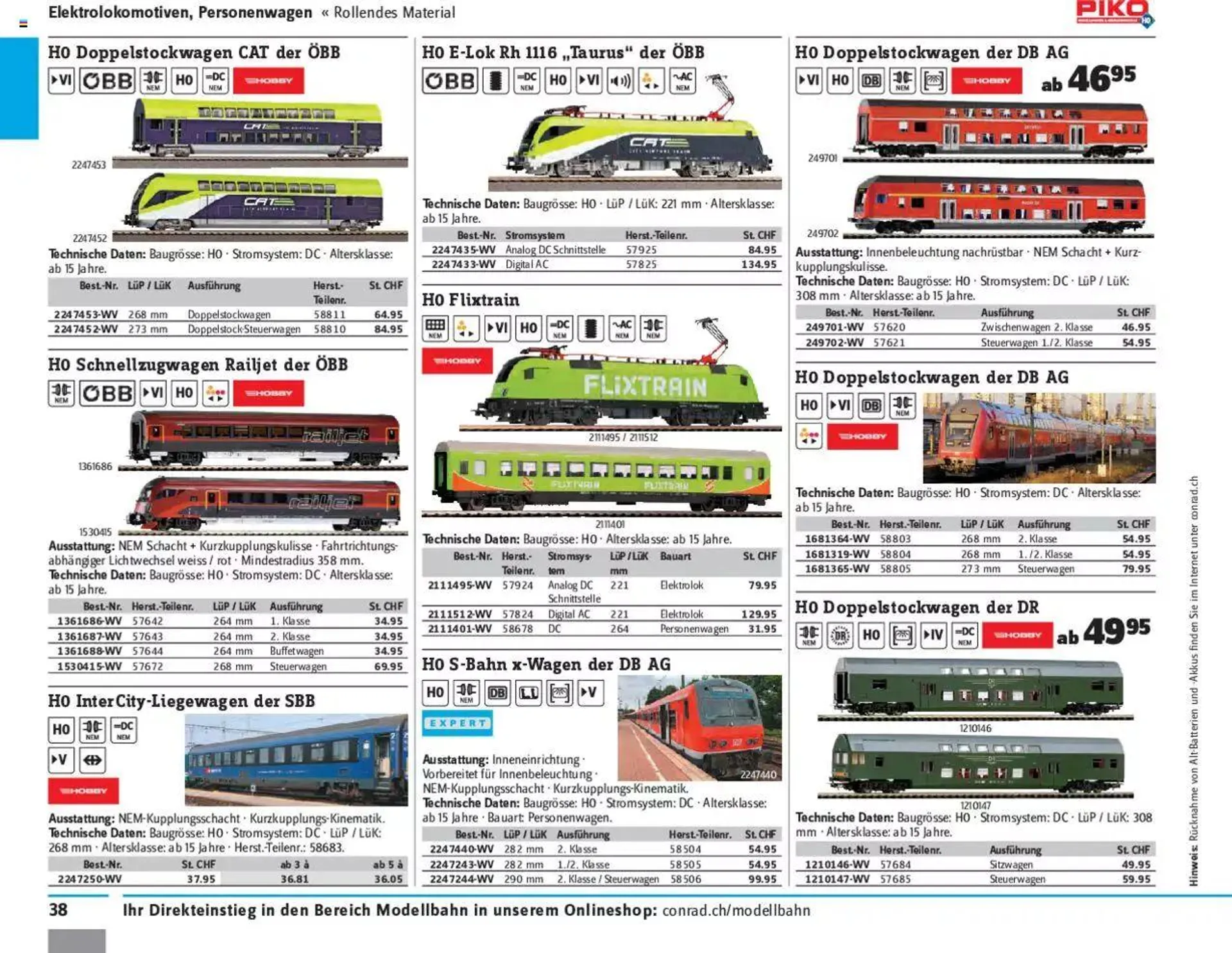 Conrad - Modellbahn 2021/22 von 1. Januar bis 31. Dezember 2023 - Prospekt seite  40