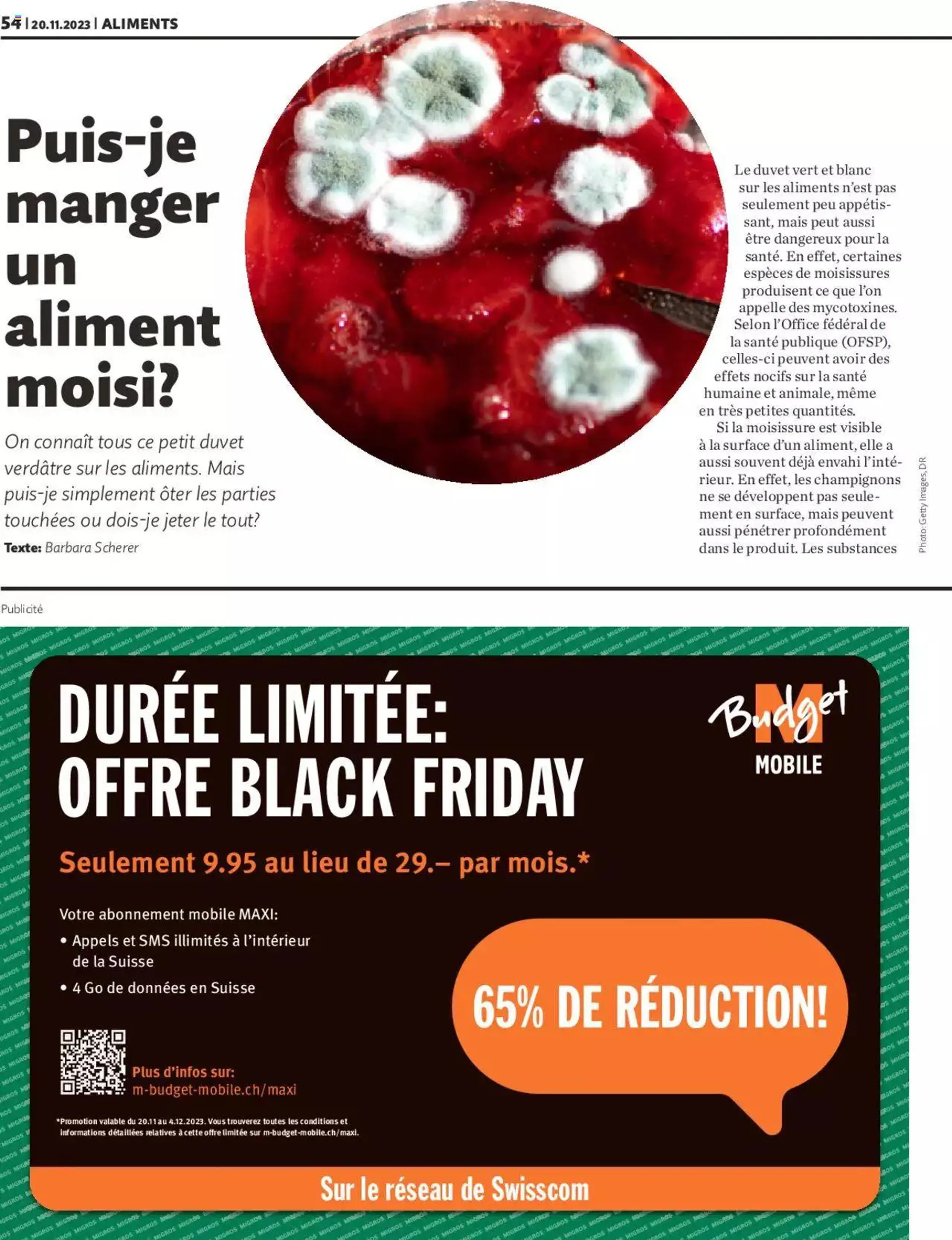 Migros Magazin FR von 20. November bis 31. Dezember 2023 - Prospekt seite  54