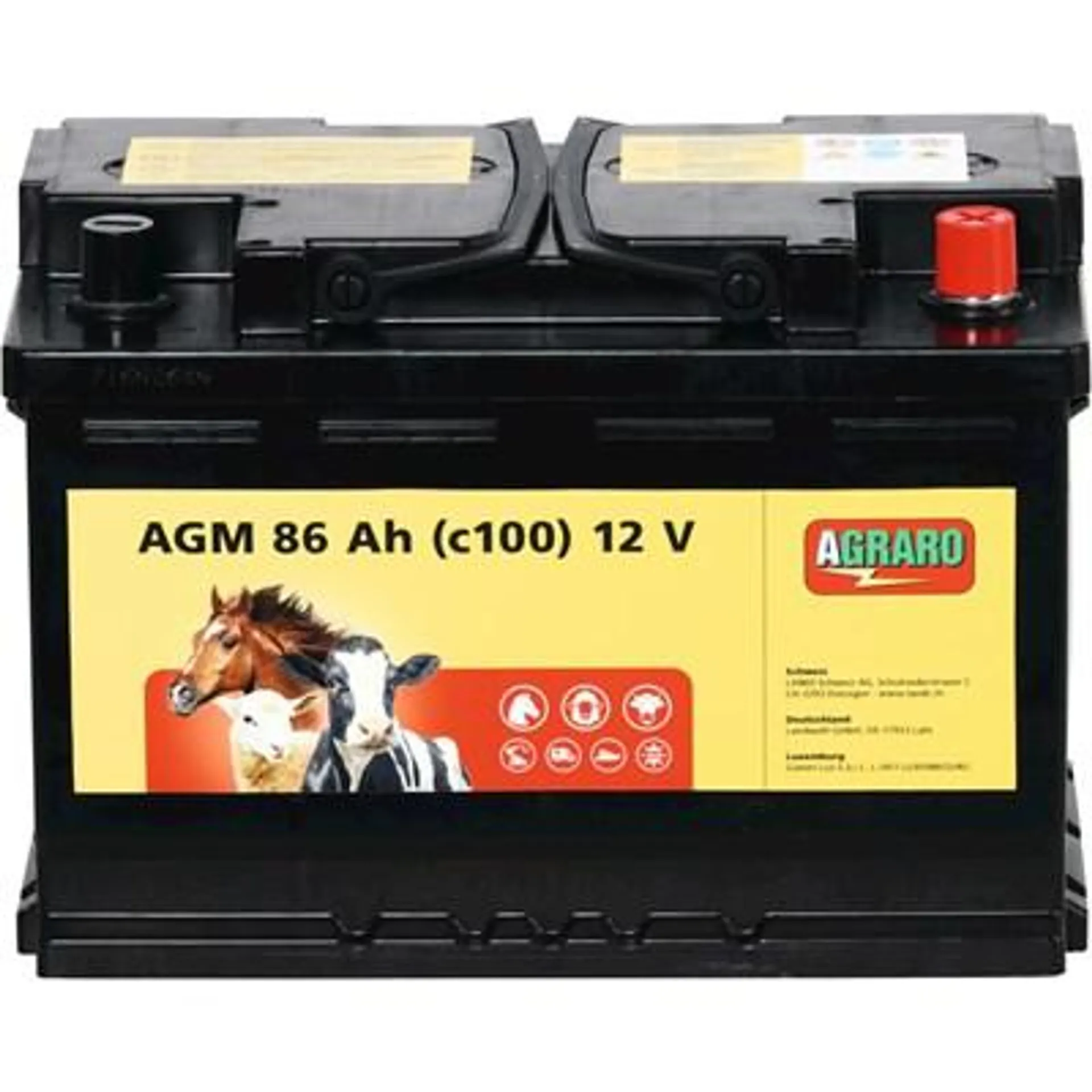 Batterie Agraro AGM 86Ah, 12V