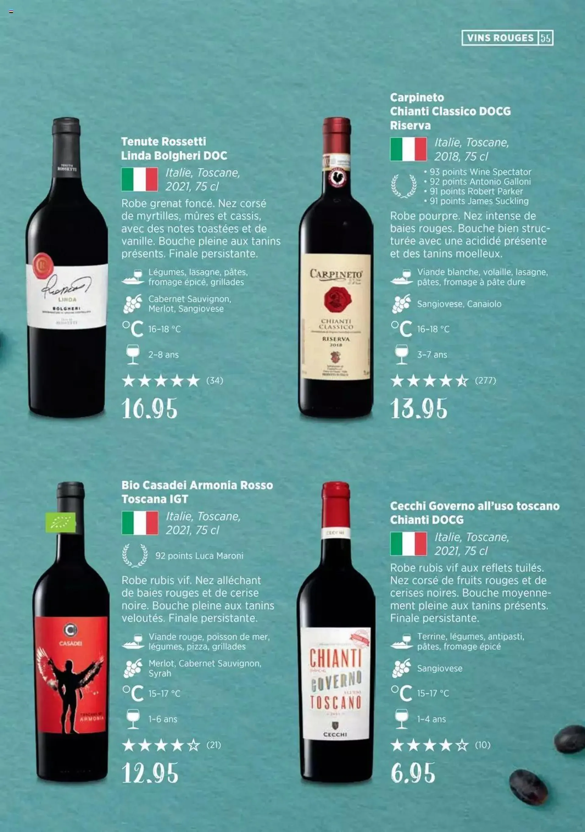Denner Guide des vins 2023 /2024 FR von 11. September bis 31. Dezember 2023 - Prospekt seite  55