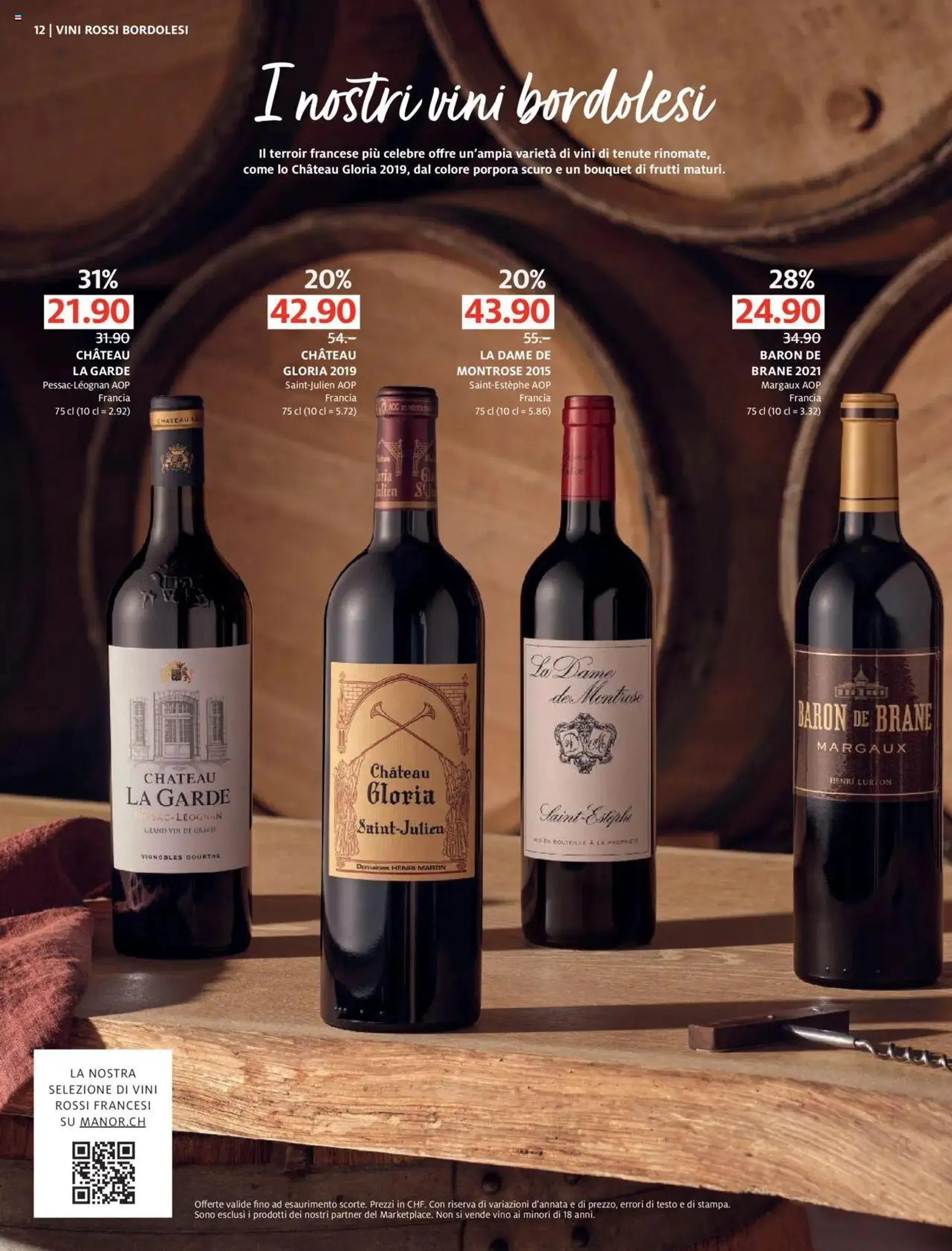 Manor Catalogo dei vini von 8. September bis 6. Oktober 2024 - Prospekt seite  12