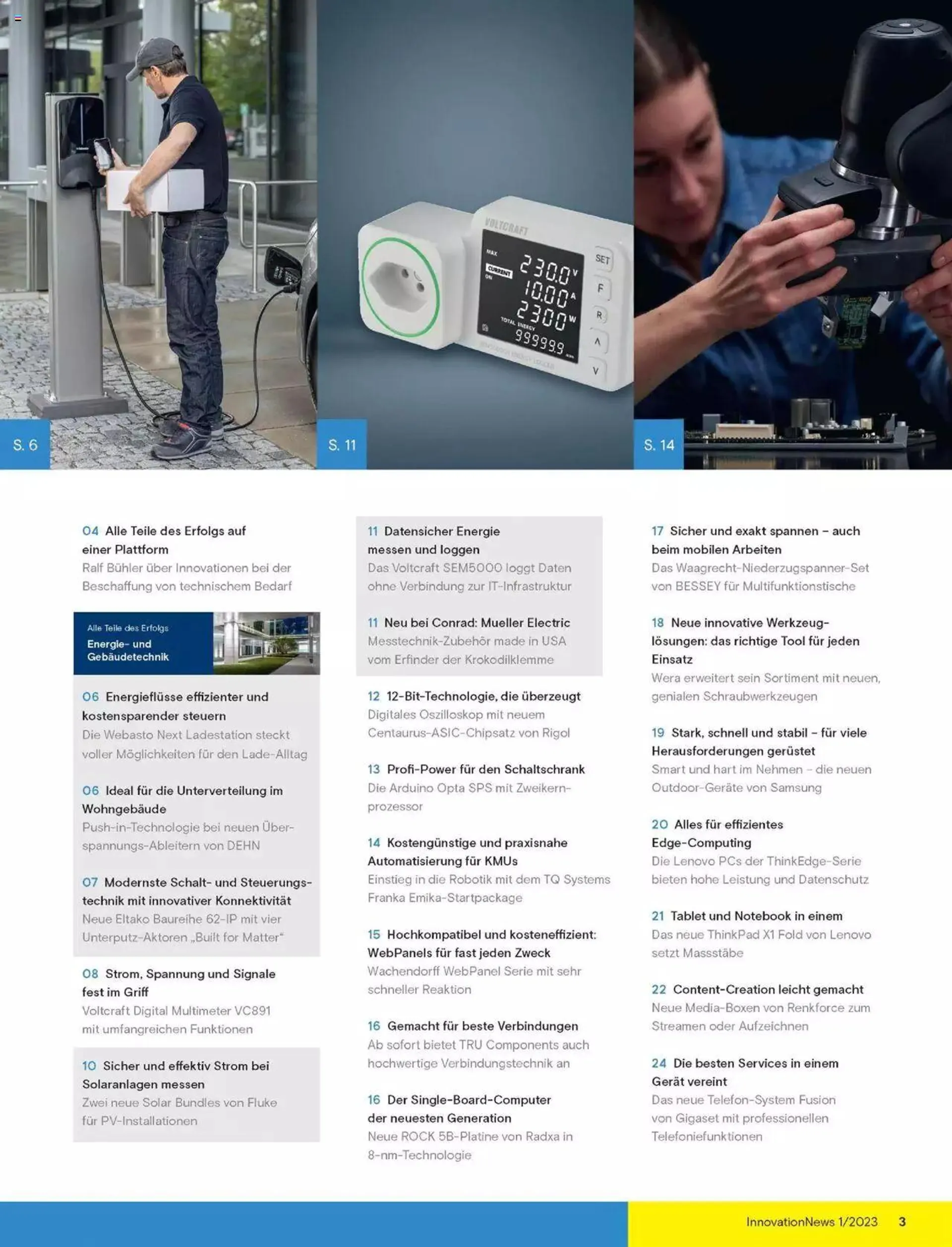 Conrad Innovation News von 24. Februar bis 31. Dezember 2023 - Prospekt seite  3