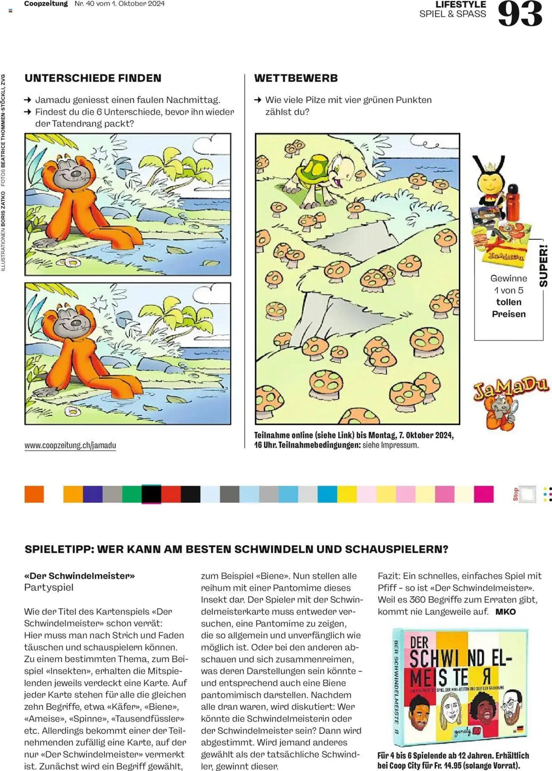 Coop - Magazin von 1. Oktober bis 7. Oktober 2024 - Prospekt seite  93