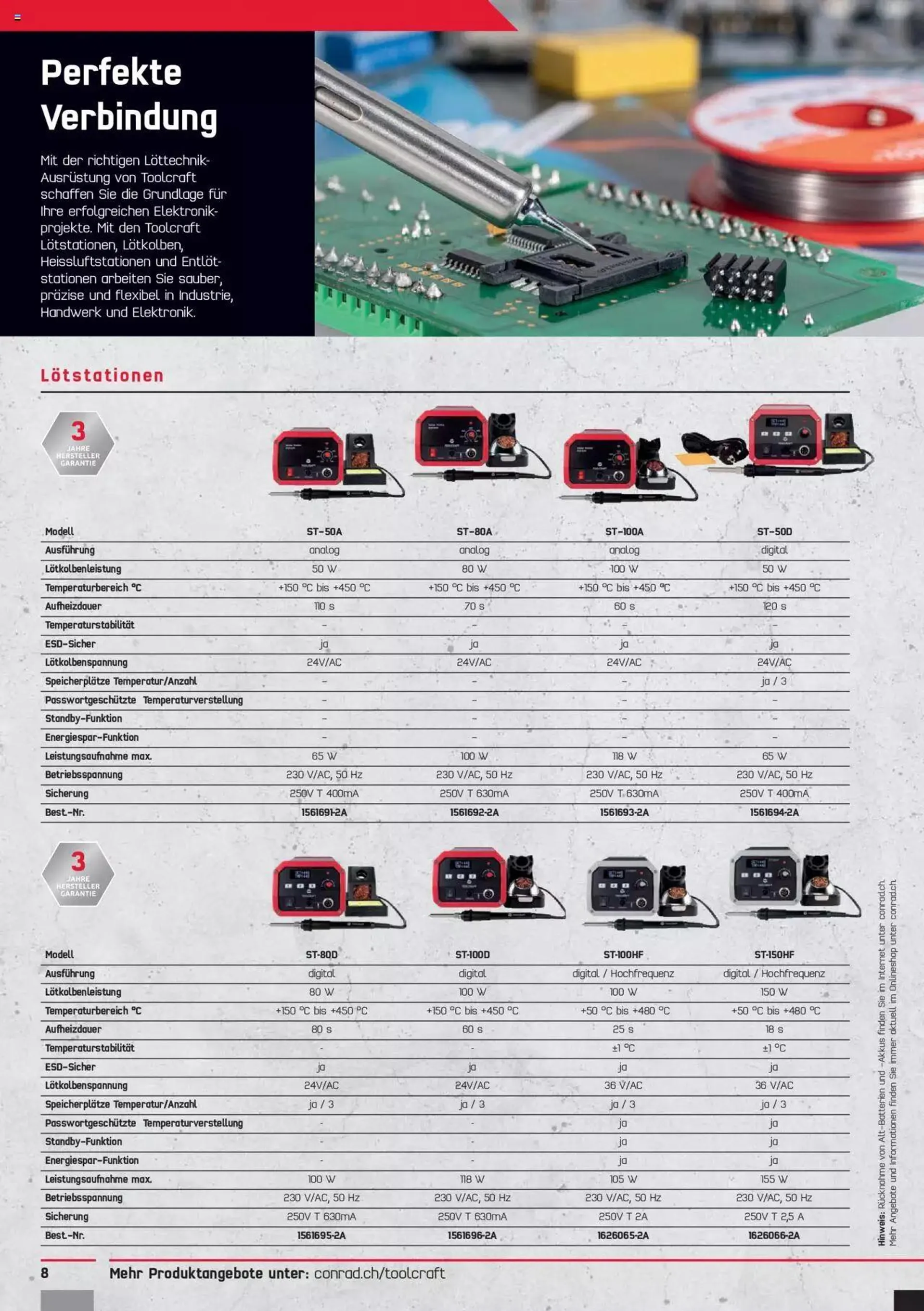 Conrad Aktionen Toolcraft von 27. Februar bis 31. Dezember 2024 - Prospekt seite  8