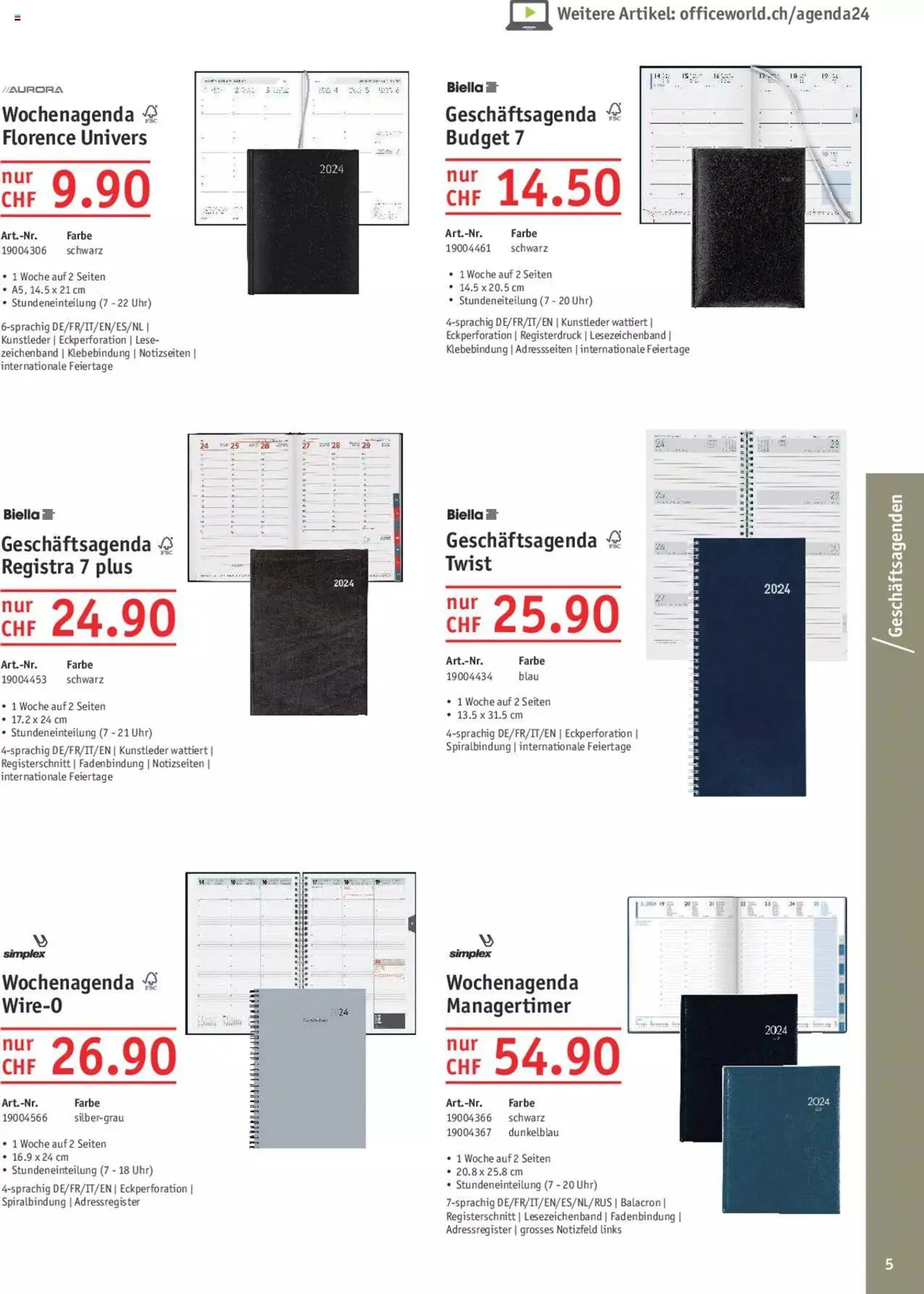 Office World Aktionen Agenden & Kalender von 27. September bis 31. Dezember 2023 - Prospekt seite  5