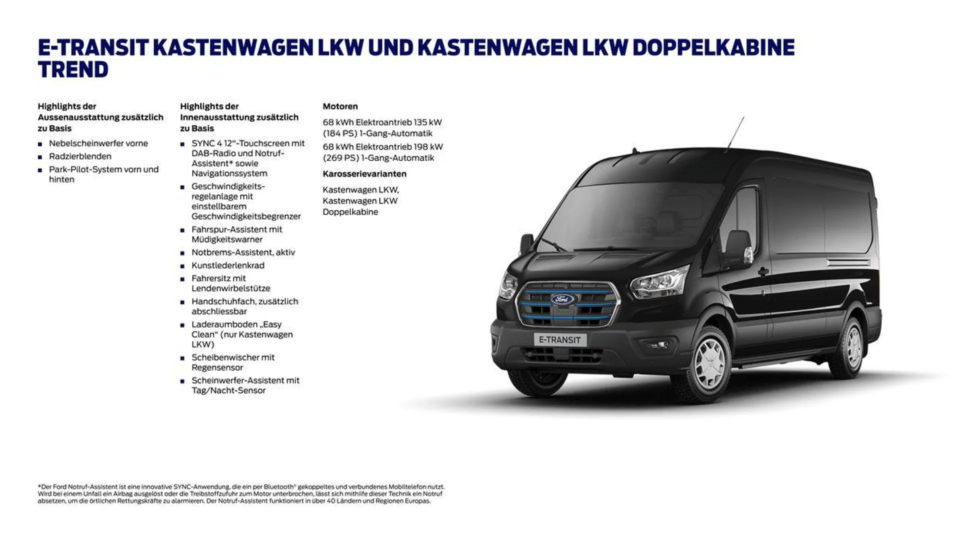 Der Neue Ford E-Transit  von 7. November bis 7. November 2024 - Prospekt seite  10