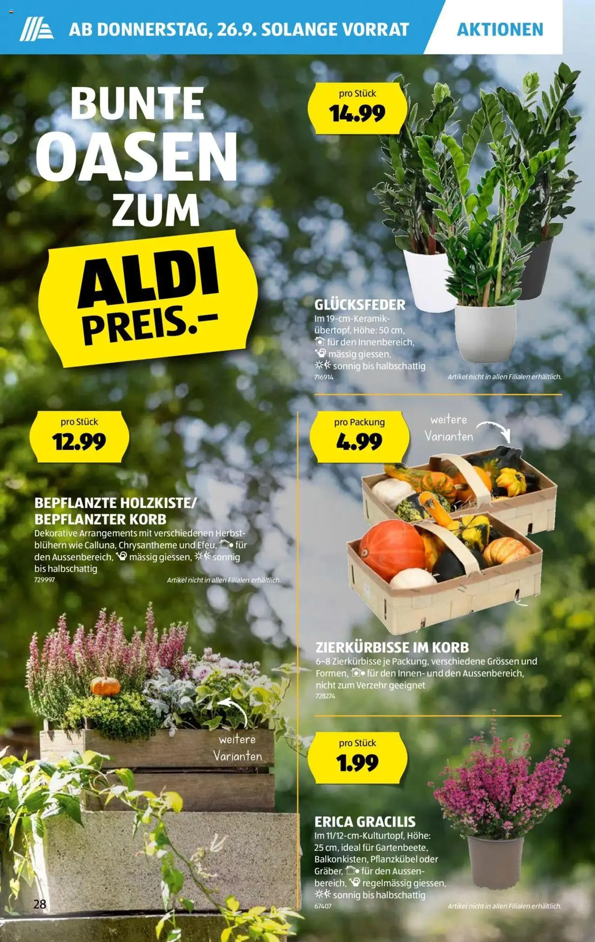 Aldi Aktionen von 26. September bis 2. Oktober 2024 - Prospekt seite  28