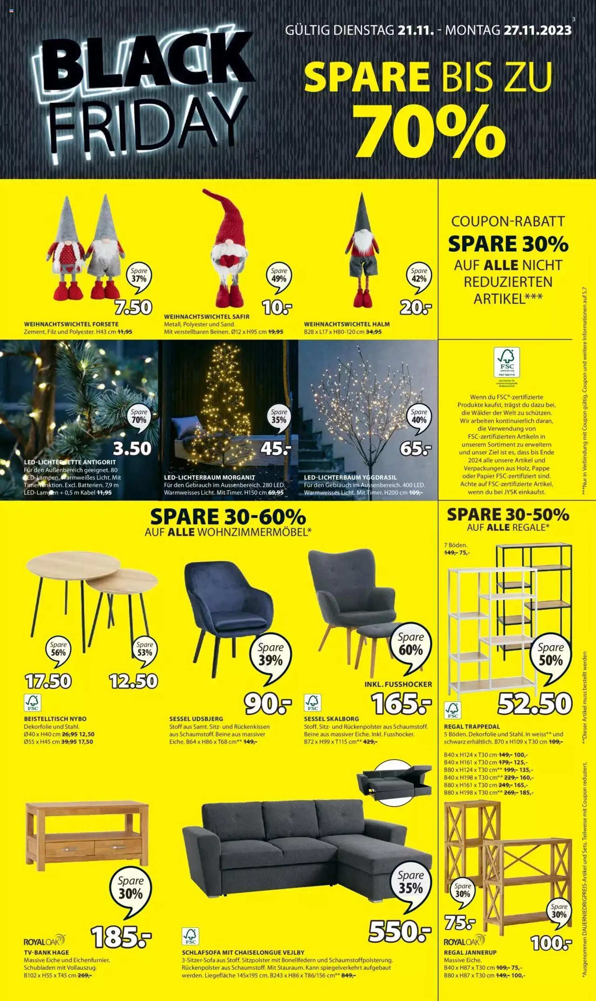 JYSK - Black Friday von 21. November bis 27. November 2023 - Prospekt seite  4